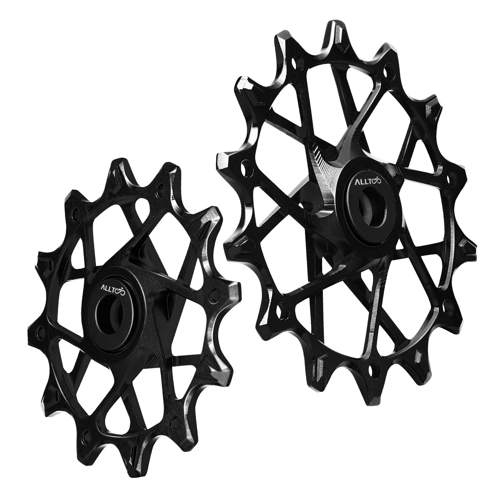 Garbaruk for SRAM 11/12 Speed Rear Derailleur Pulley 12T + 16T Ceramic Rear Derailleur Pulley (black pulleys)