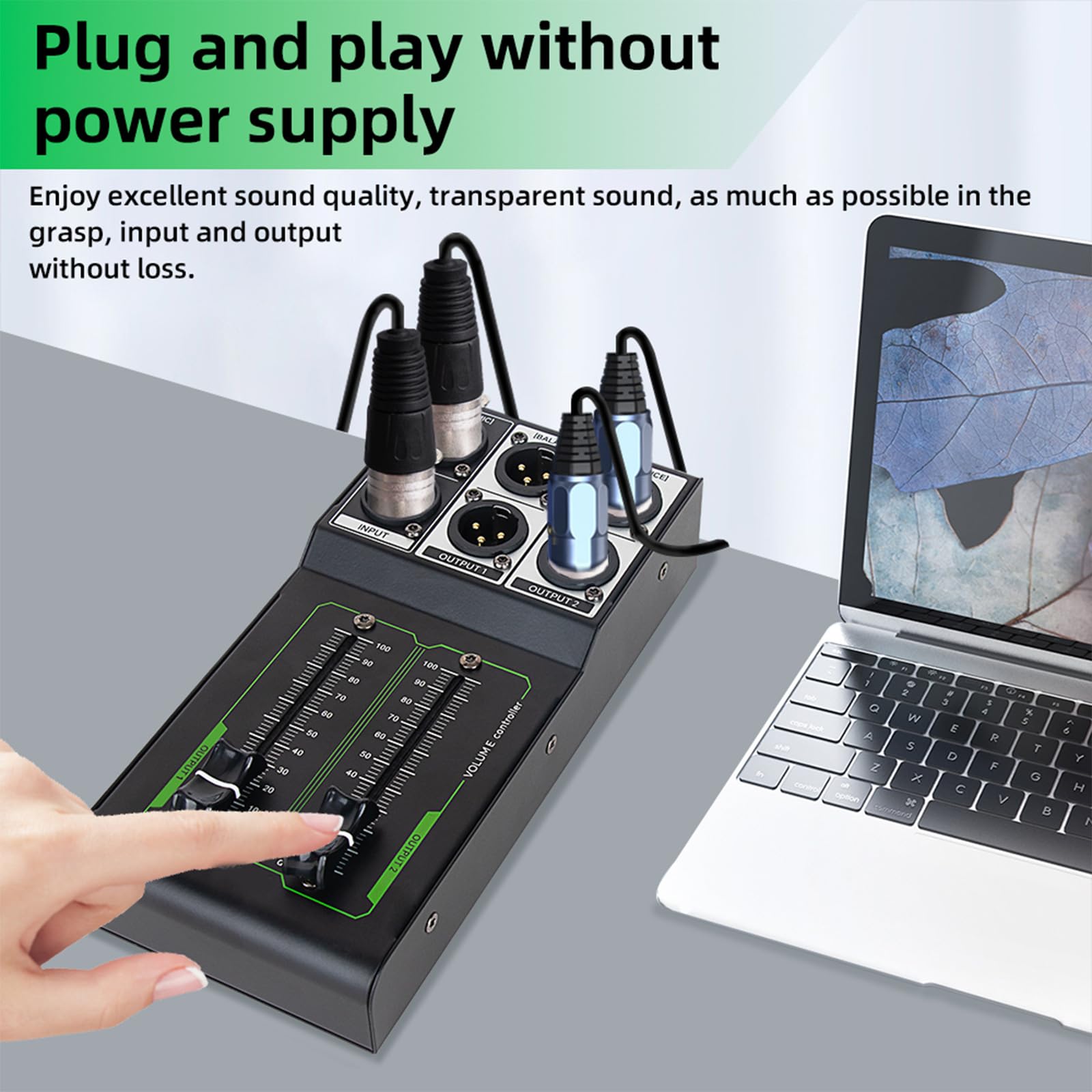 Controller audio passivo professionale per apparecchiature audio da studio e dal vivo Interferenze a basso rumore