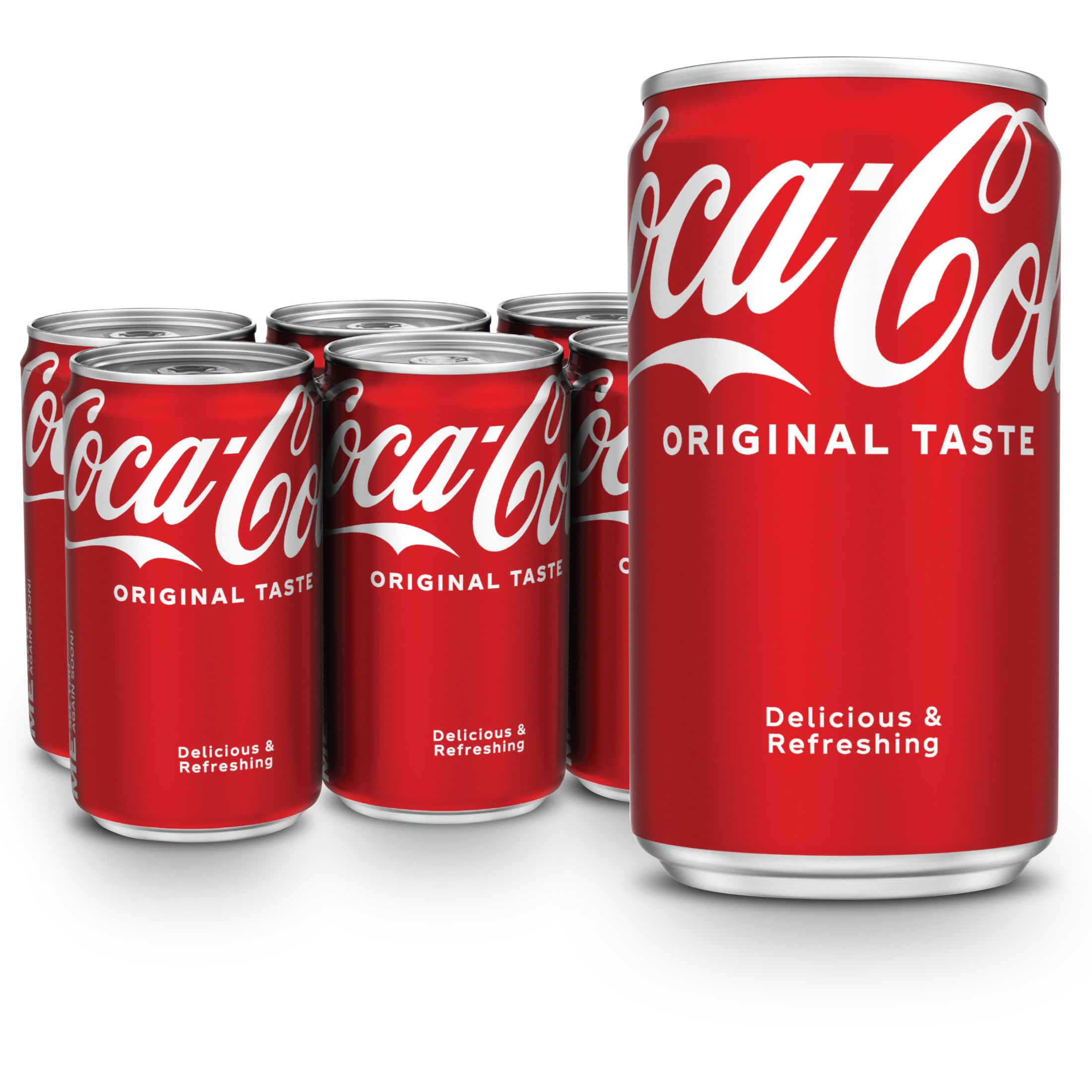 Soda Soft Drink Mini Cans, 7.5 fl oz, 6 Pack