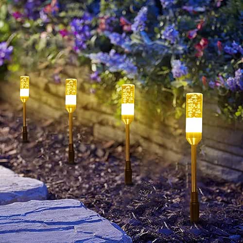 B-right LED Pathway Lights Outdoor, 6 Pcs Path Lights 570