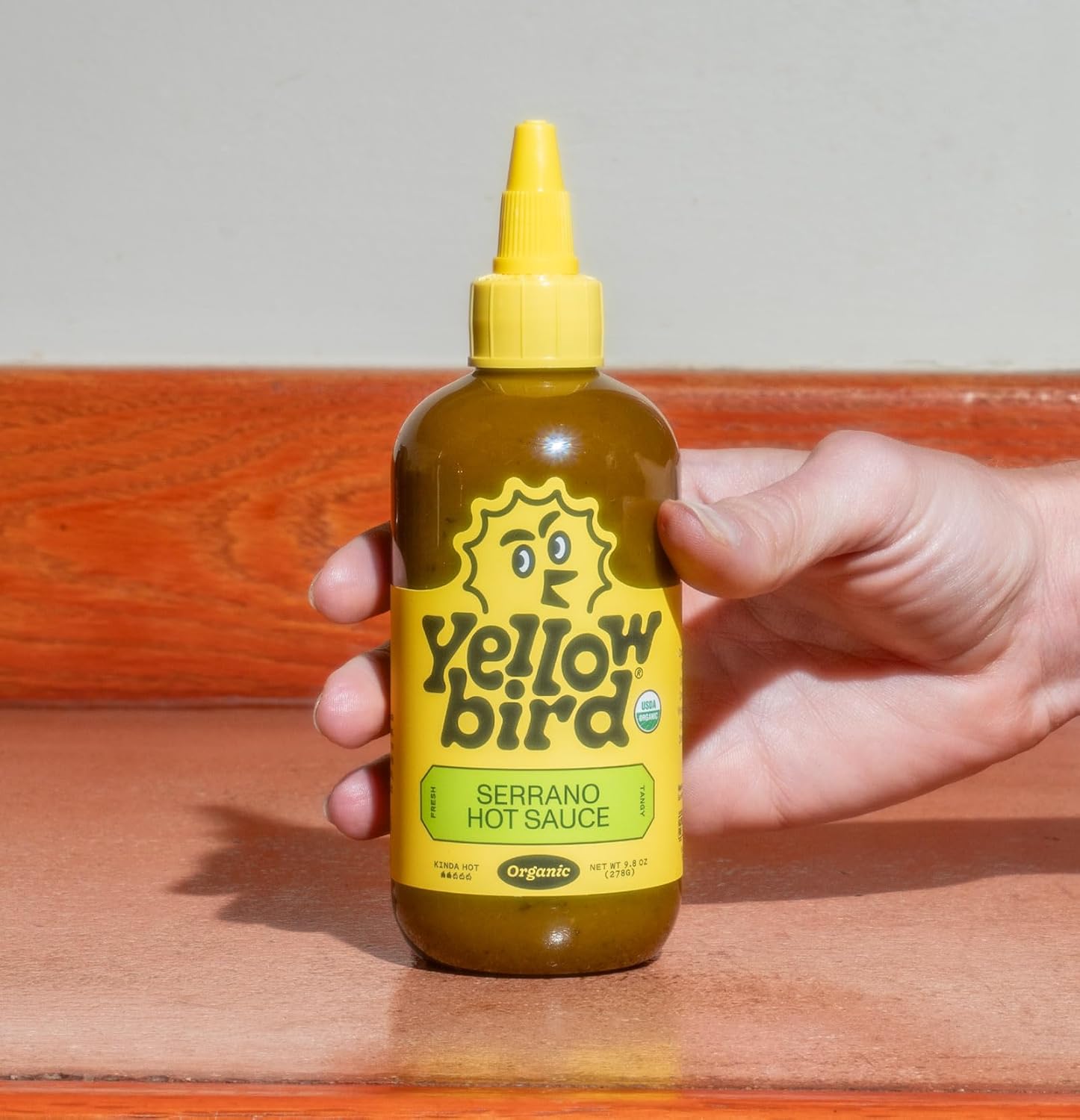 Serrano Hot Sauce by Yellowbird Foods, All Natural, Non-GMO, 9.8 Oz (Pack of 6)