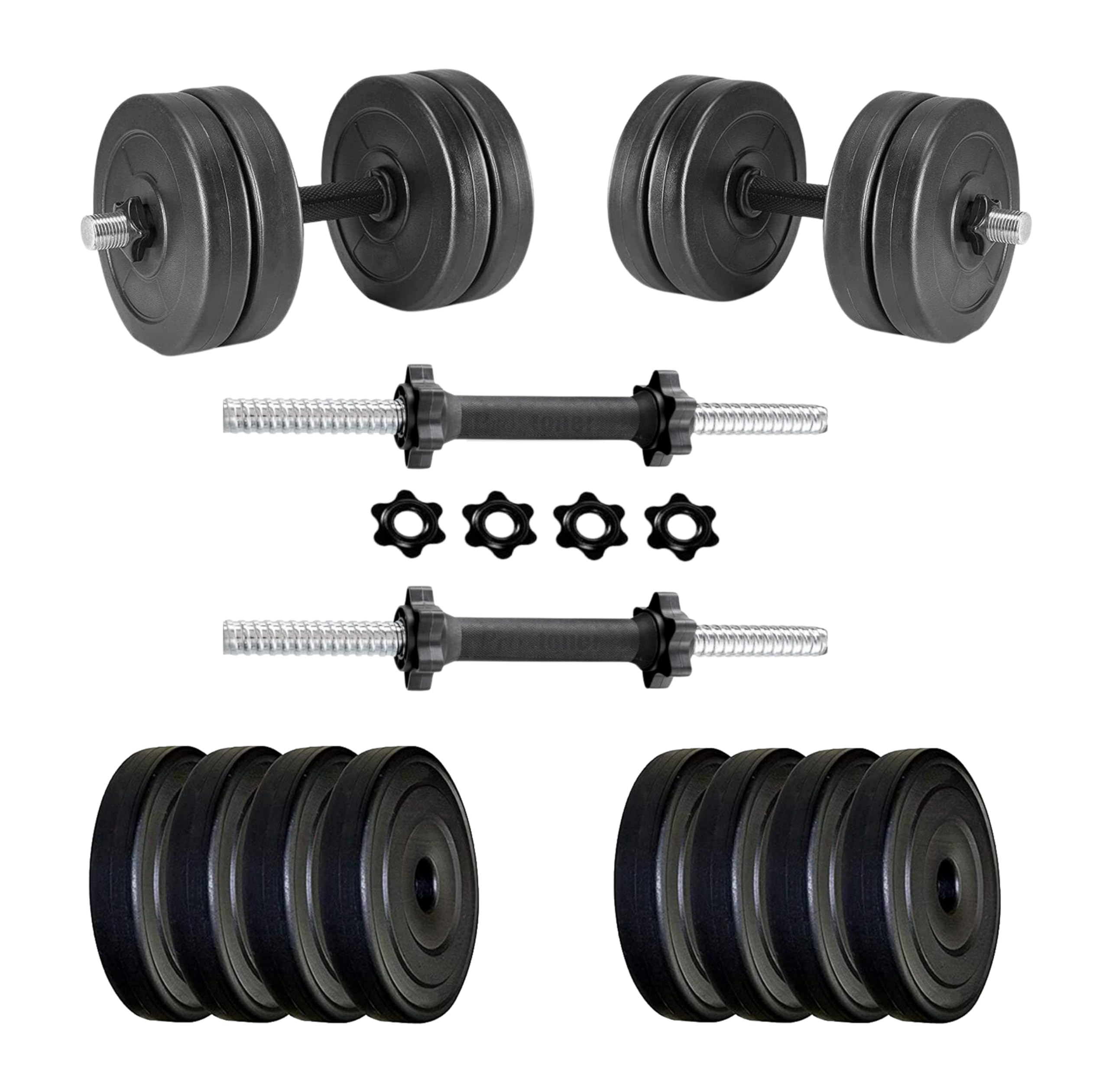 Protoner 30 Kg PVC Dumbells Sets, PVC Plates + Dumbells Rods (B072BFKL26) Amazon Price History, Amazon Price Tracker