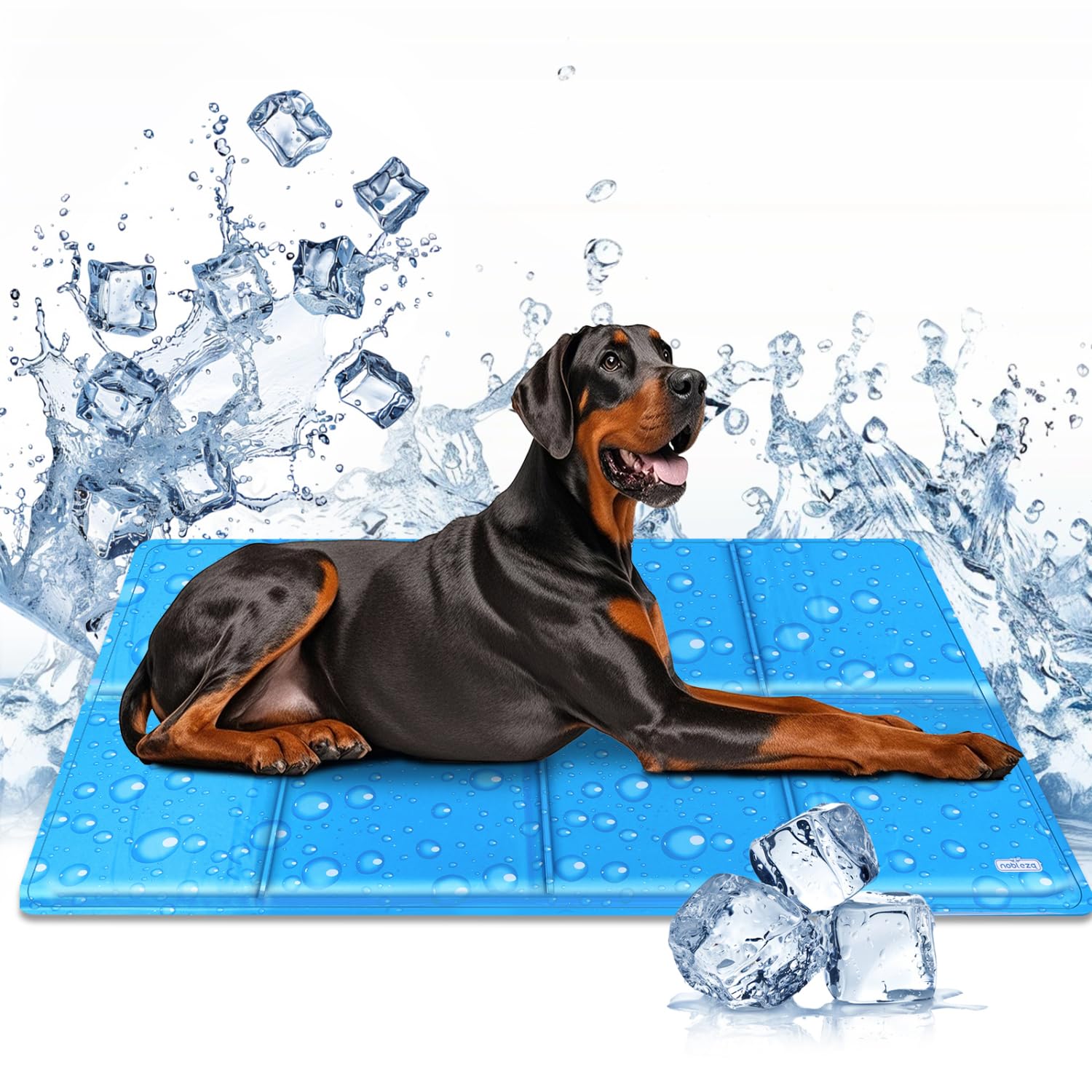 Nobleza Tappetino Refrigerante Cane XXXL, 140 * 90cm, Tappeto Rinfrescante per Cani, Auto Rinfrescante in Gel Non Tossico, Cuccia Ideale per Cani in Estate