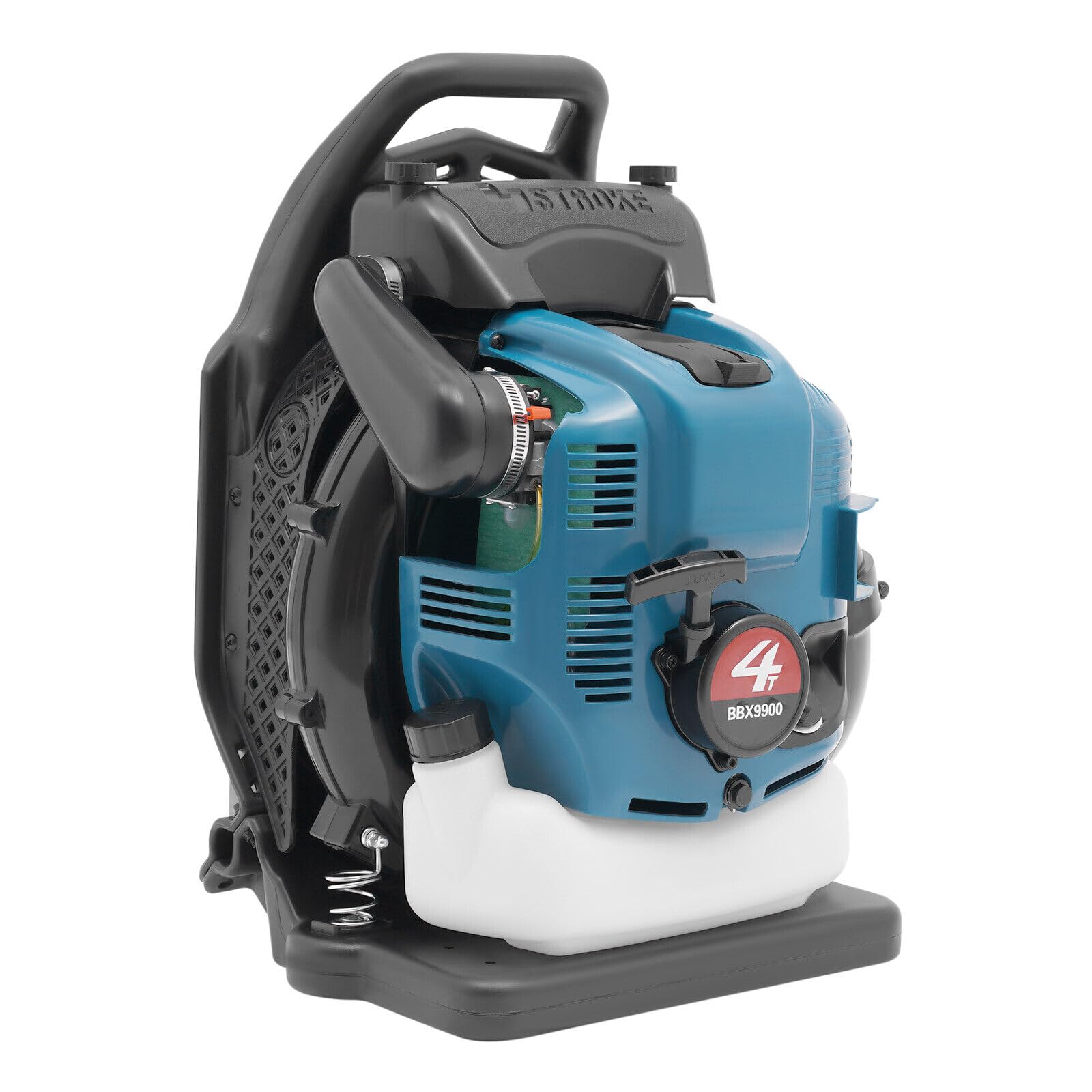 Ventola zaino soffiatore, potente bolle e basso consumo di carburante a gas soffiatore a foglia, ventilatore cordless 75.6cc per yard, giardino, cura del prato e pulizia della strada