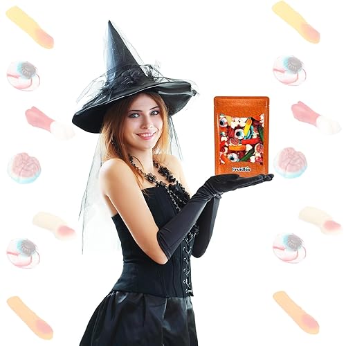 Miniatura 3 de Fruidles Gomitas de Halloween que faltan partes del cuerpo, aperitivos divertidos y festivos (bolsa de 1 libra)