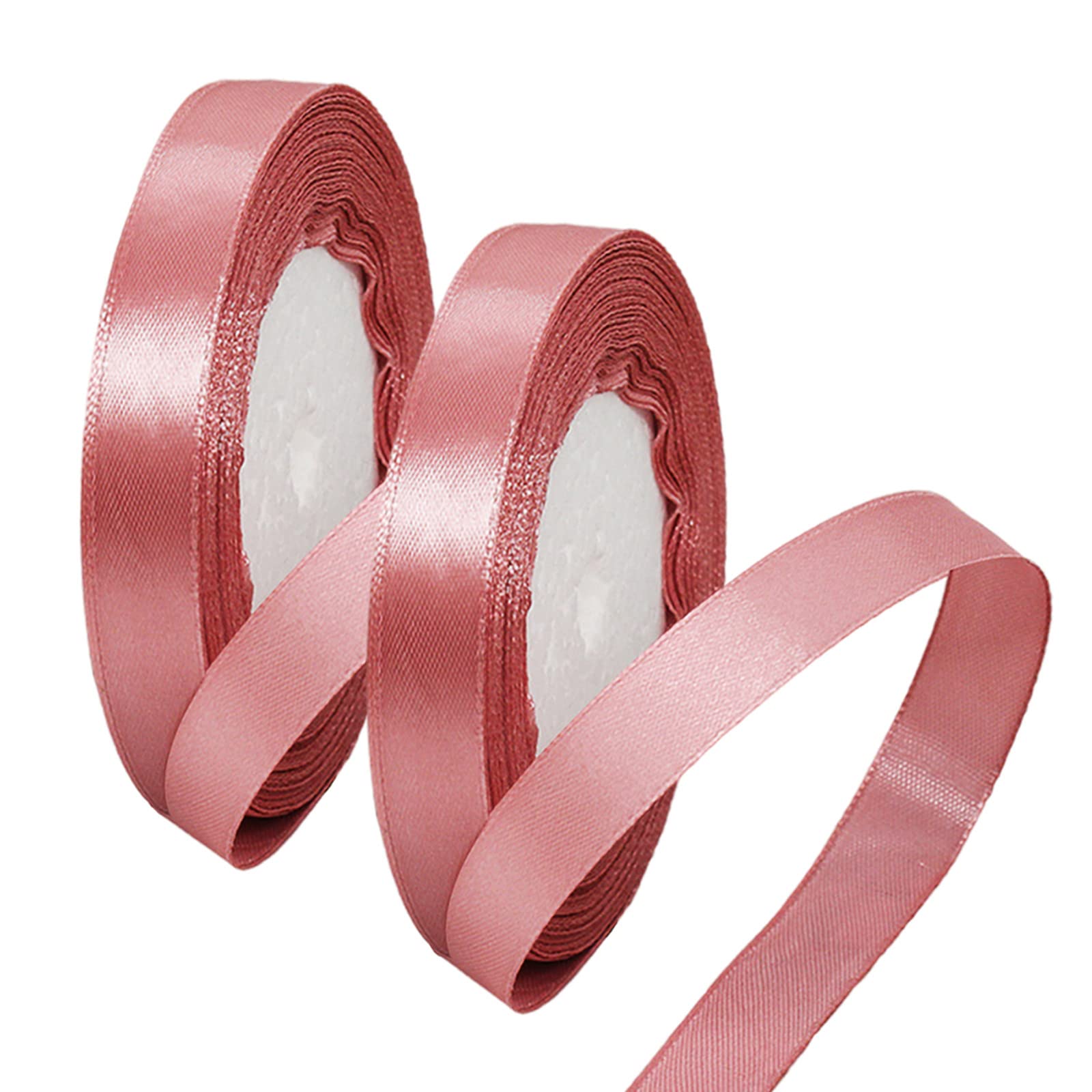 50mm Wide White Ribbon Thick Wedding Car Ribbon 22m, 2 inch Thick White Satin Ribbon for Gift Wrapping Wedding Car Christmas Birthday Cake Hair Bow Florist Bouquet Crafts Decorations — view 132