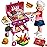 Kid Toy Grill, BBQ Grill Playset with Light Sound, Smoke Effect and 2 Wheels, Pretend Food, Little Chef Play Kitchen Accessories, Christmas Birthday Gifts for Boys Girls Ages 3 4 5 6 7 8