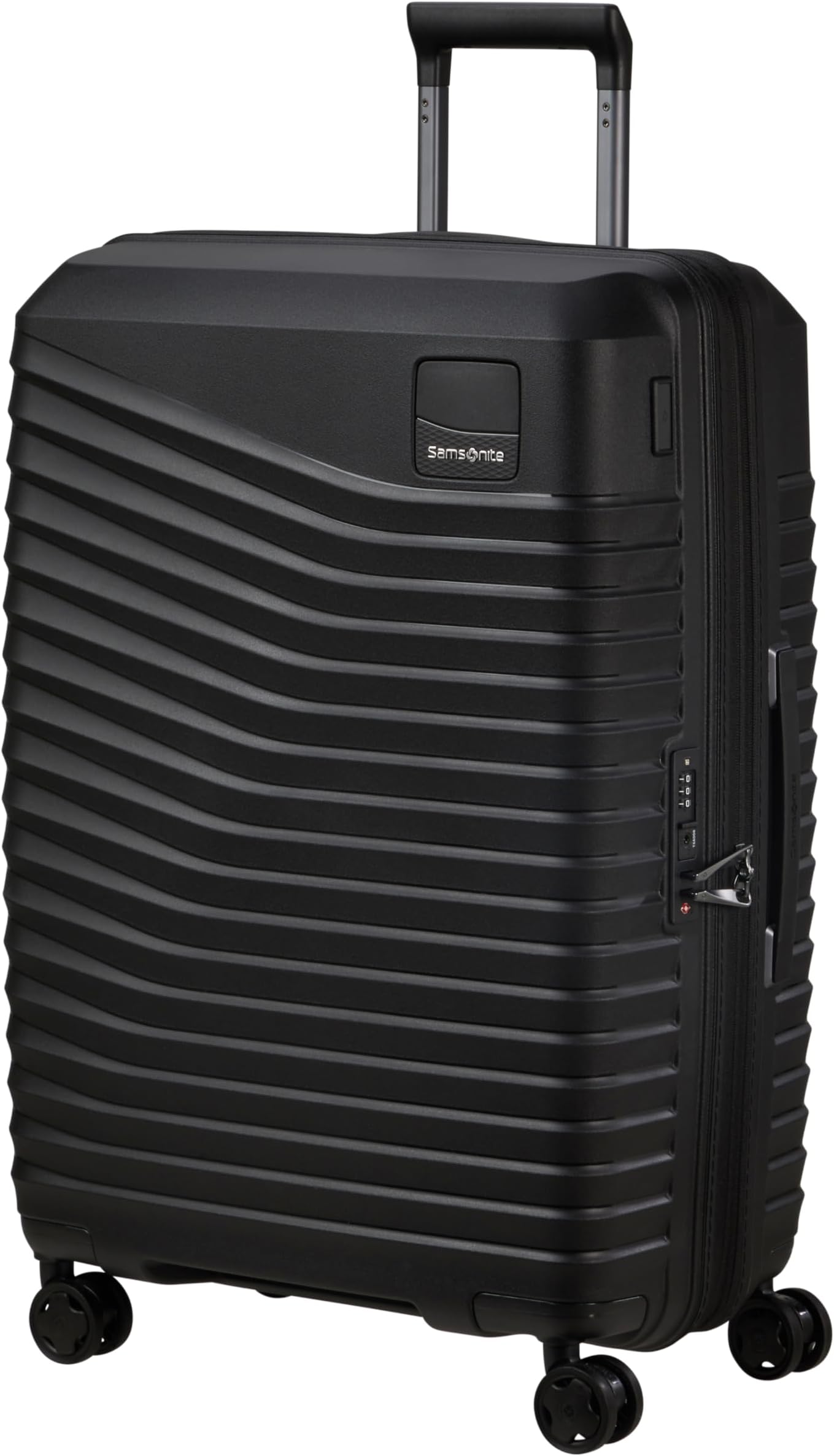 Intuo - Spinner M, Expandable Suitcase, 69 cm, 79/87 l, Black (Black)