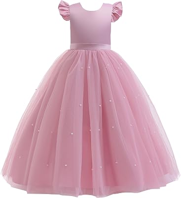 blue dress for baby girl Breathtaking A-Line Sparkling Tulle Bridesmaid Dress COCOMELODY CB0621, Pale Steel Blue
