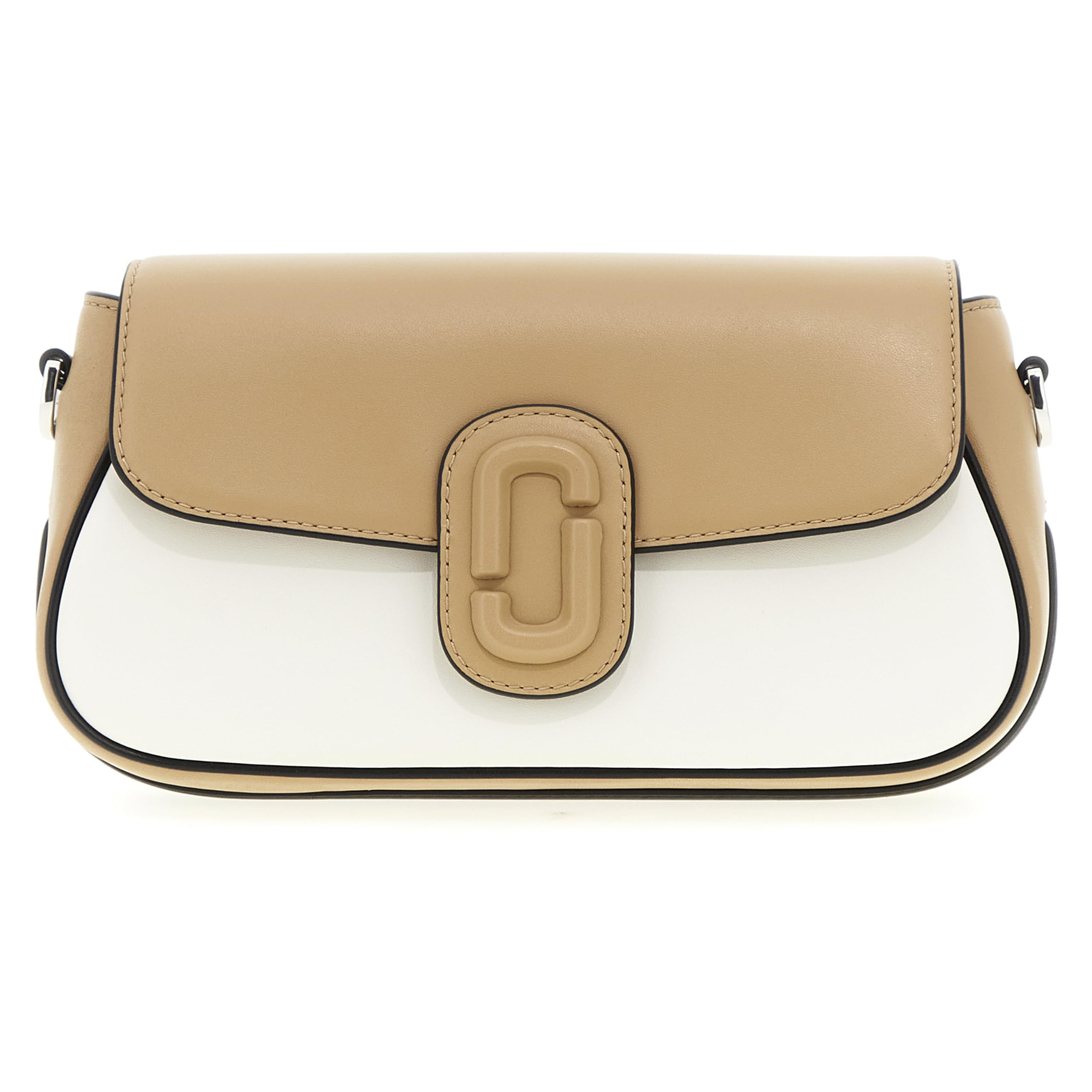 MARC JACOBS Women's The Large Clover Shoulder Bag, Camel Multi