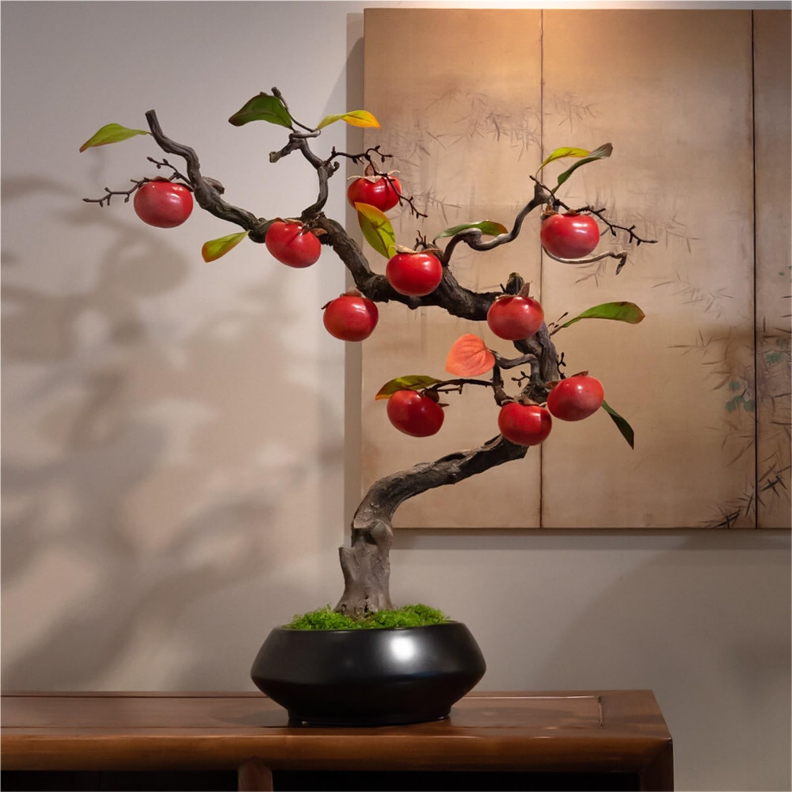 Drzewko Bonsai Sztuczna roślina owocowa w doniczce Dekoracyjne sztuczne rośliny Wystrój domu