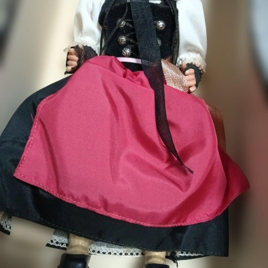 Amazon | ヴィンテージ スイス民族衣装 ドール 人形サイズ 約25cm