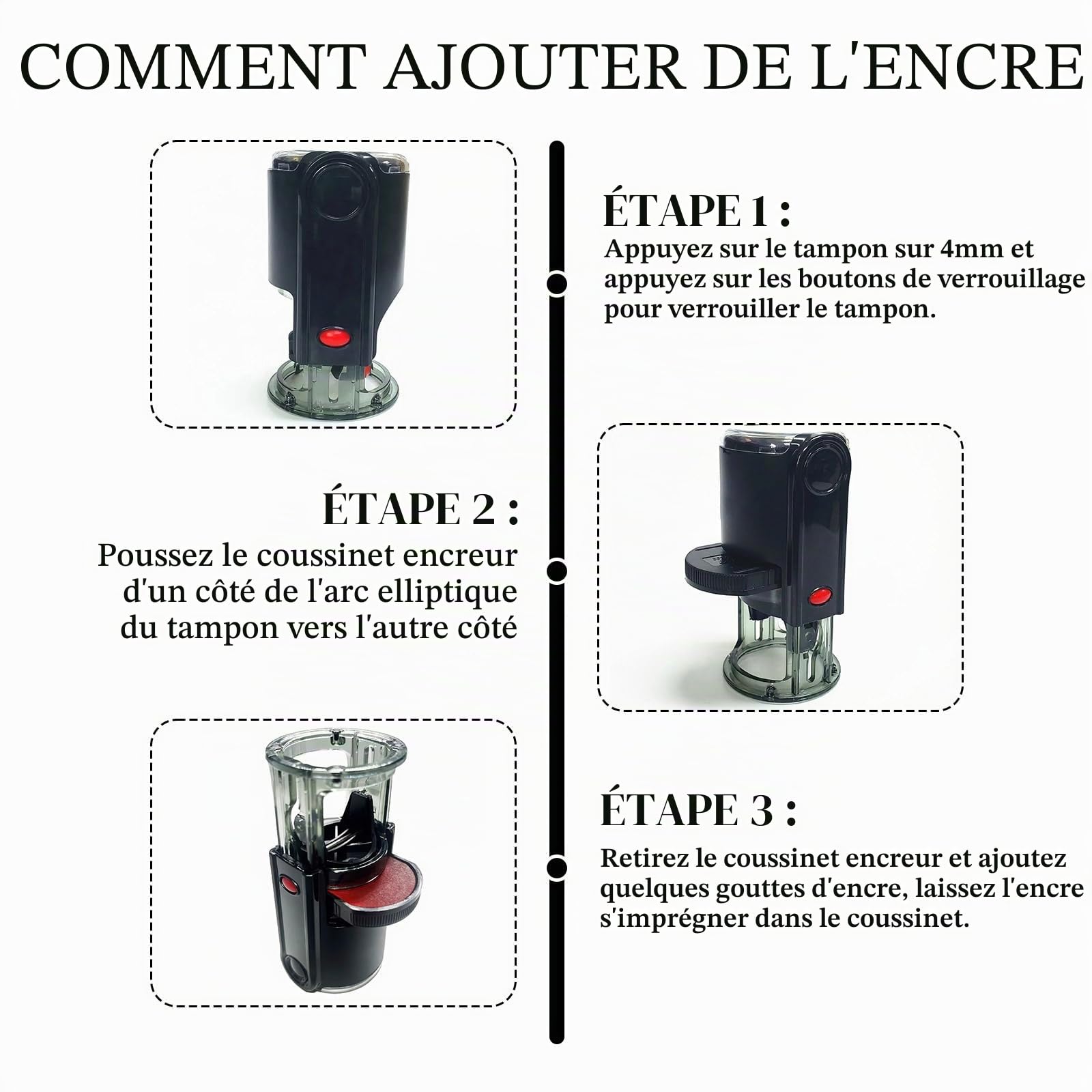 Tampon Logo Personnalisé Tampon Visage Personnalisé Auto-Encreur Photo Personnalisée Tampon en Caoutchouc Professionnel avec Portrait Texte Enseignant École Bureau 5 Couleurs d'Encre
