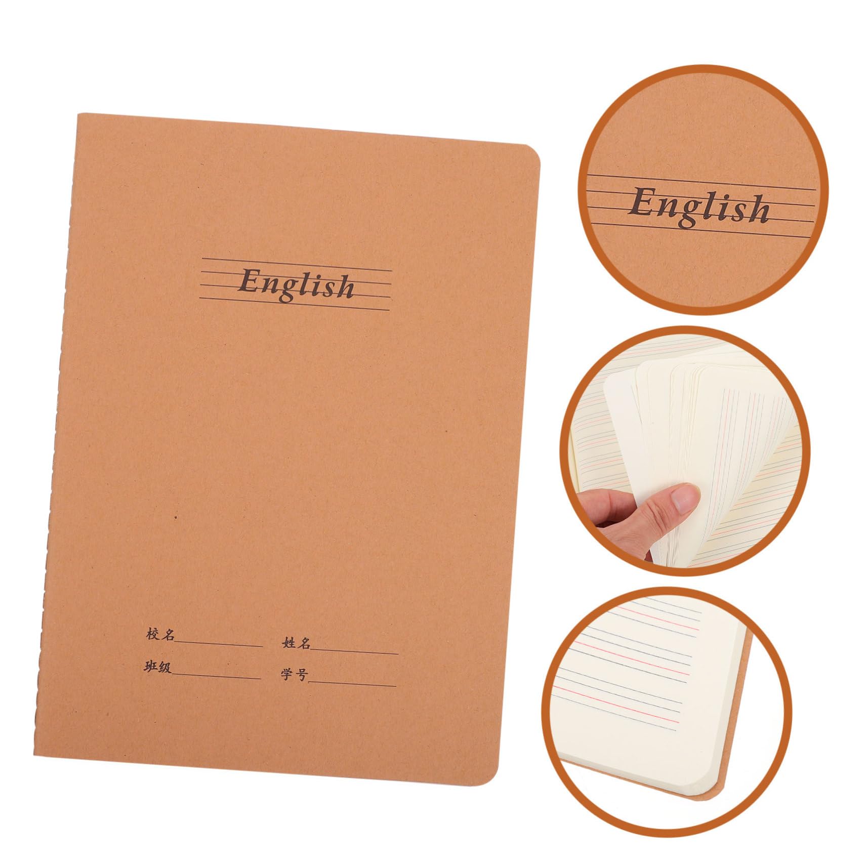 Tofficu Cuadernos de Ejercicios 10piezas de Papel para Estudiantes | Cuadernos de Práctica de Inglés, Libros para Tomar Notas y Inicio Libros, Decoracion Colegio