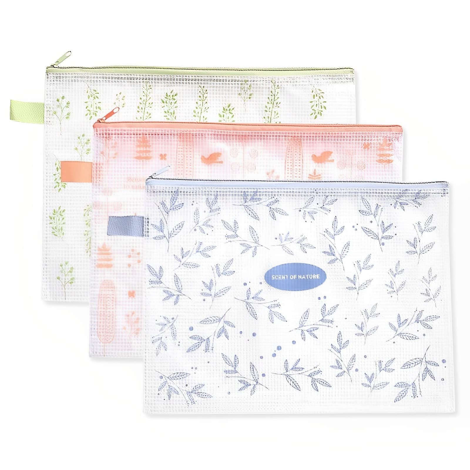 Amazon | Zhi Jin 3Pcs 花フォルダーケース A4 かわいいファイルケース