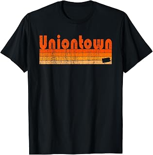 Retro 80s Style Uniontown PA T-Shirt