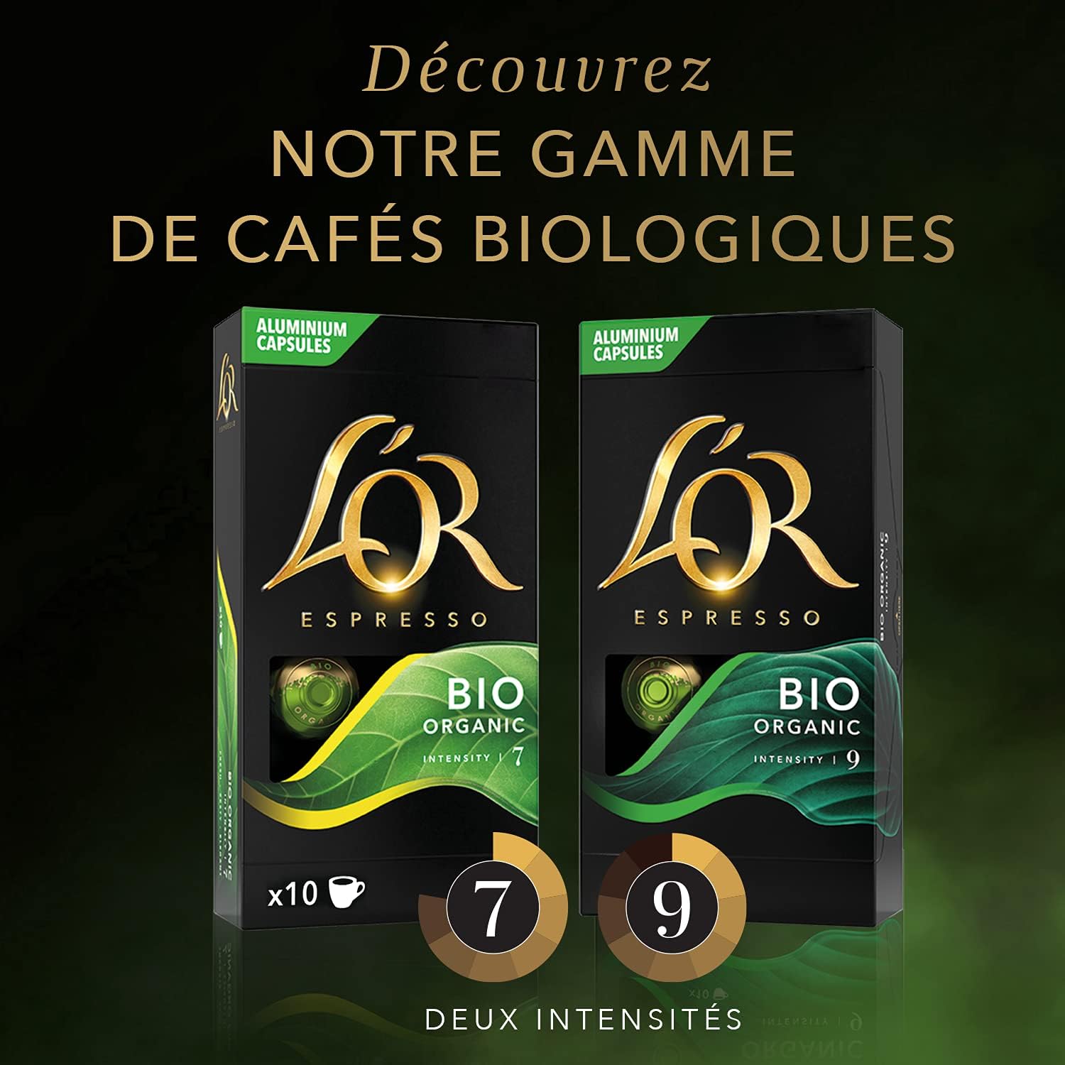 L'Or Espresso Café Bio - 100 Capsules Intensité 7