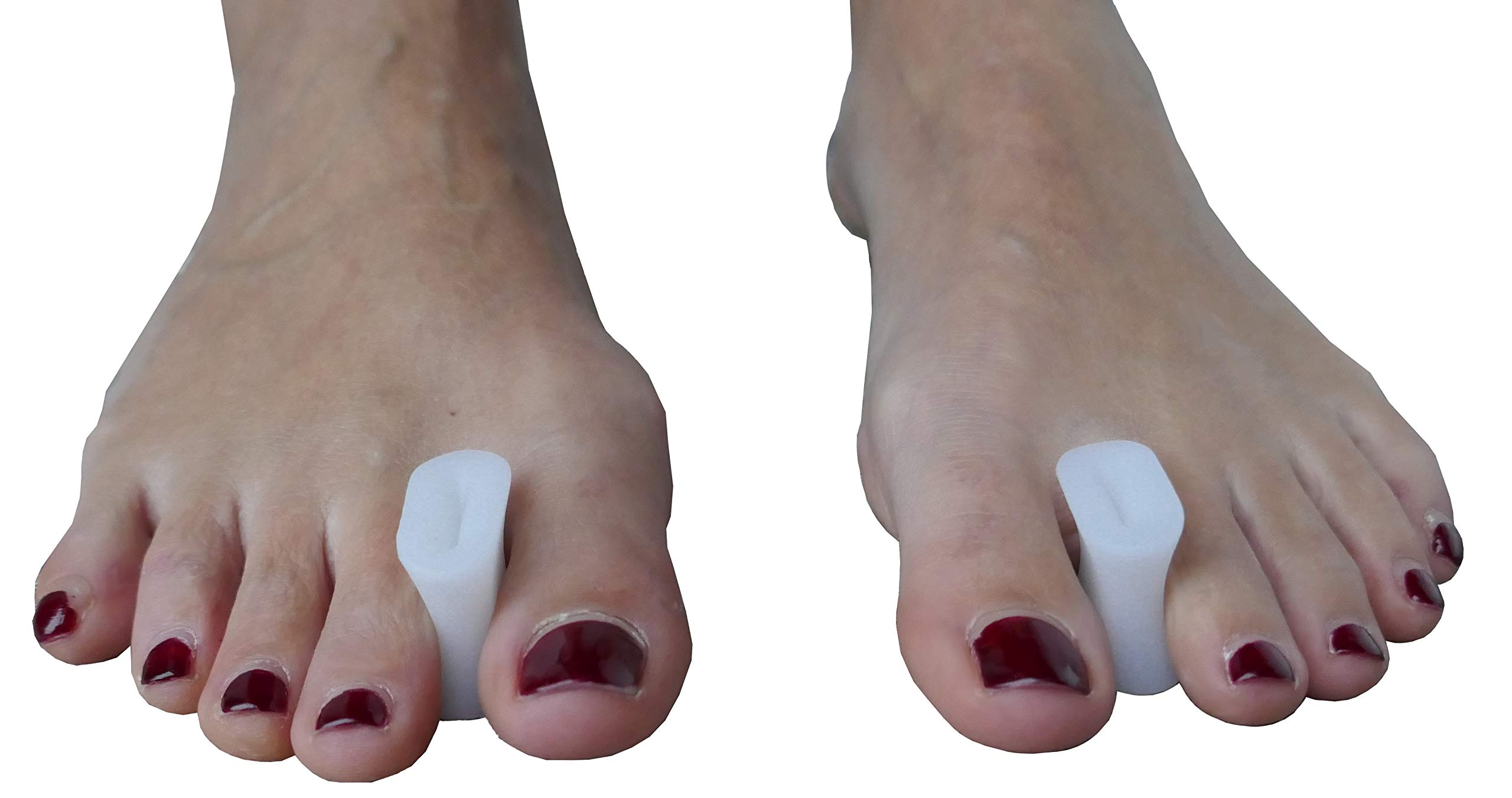 OR8 Wellness Gel Toe Seperator, Spreader & Straightener. Pain Relief from Corns, Calluses, Bunions & Soreness. Reduce Friction. Pair.