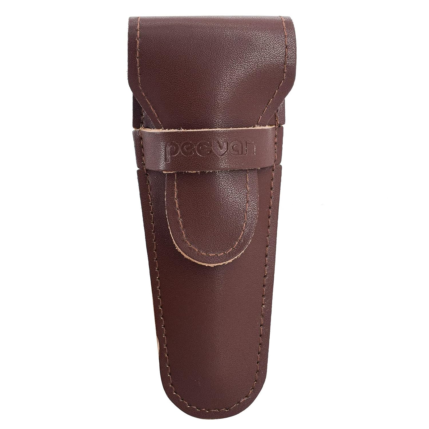 Genuine Leather Safety Razor Leather Protective/Travel Case for Any Safety Razors - Brown Razor Case Keeps Your Double Edge Razor Blade Safe., Brown, Fashion image 5