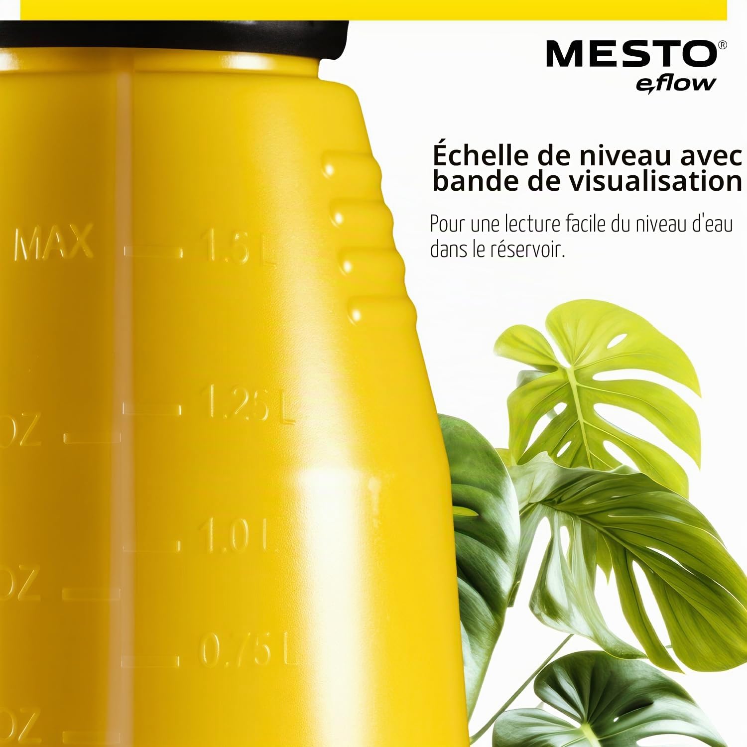 Mesto e.Flow e.Flower 1.5 Pulvérisateur à Batterie 1,5L | 360° | Jardin et Plantes | Buse réglable | Affichage numérique de la Batterie | Pulvérisateur à Pression sans Fil