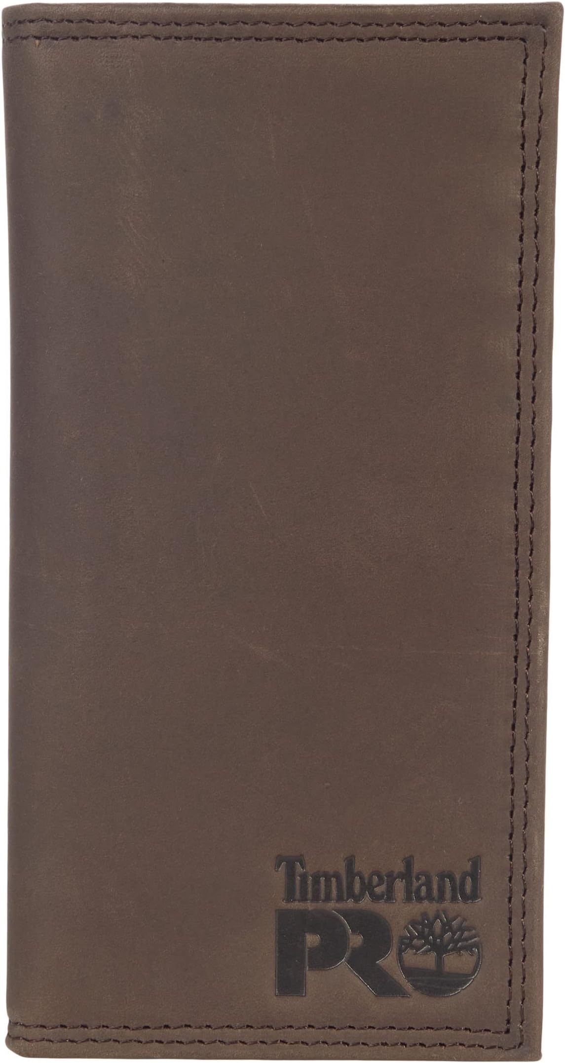Men's Rfid Leather Long Bifold Rodeo Wallet With Rfid, Dark Brown, One Size