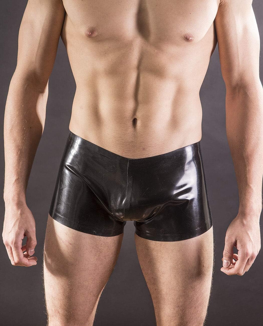 Latex Panties Mens Rubber Boxer Shorts