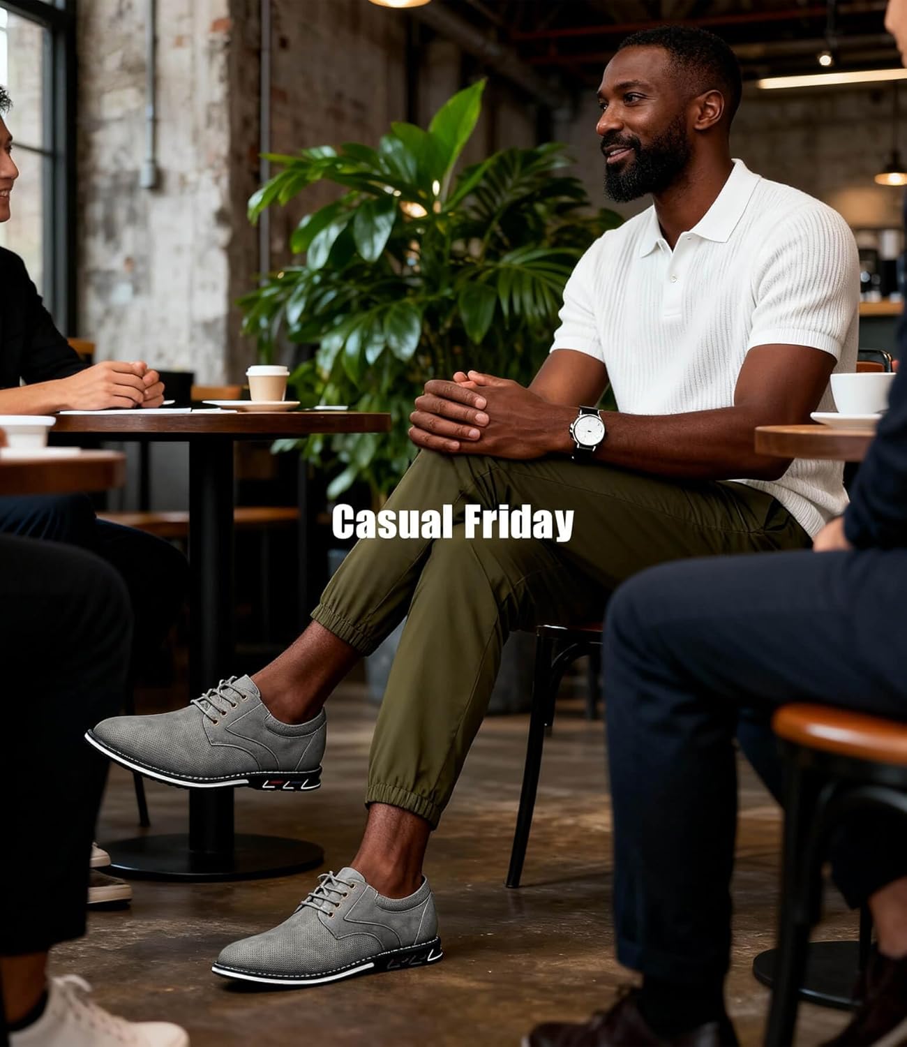 Men's Casual Dress Shoes Comfort, Fashion Dress Sneakers Men, Superior Soft Leather Mens Oxford Business Casual Shoe - Image 8