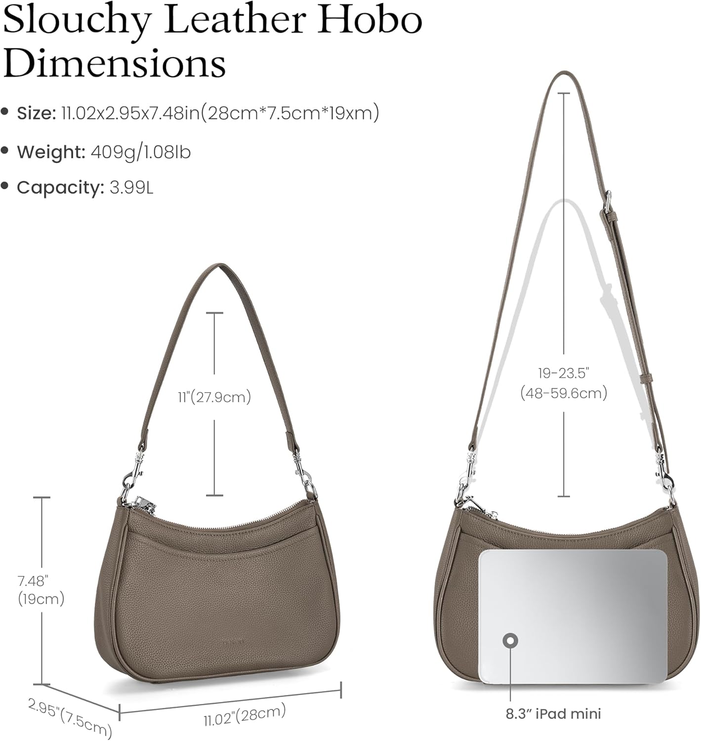 befen Genuine Leather Crossbody Bags for Women Anti Theft Shoulder Purse Trendy Hobo Bag with RFID Womens Handbag Purse - Image 7