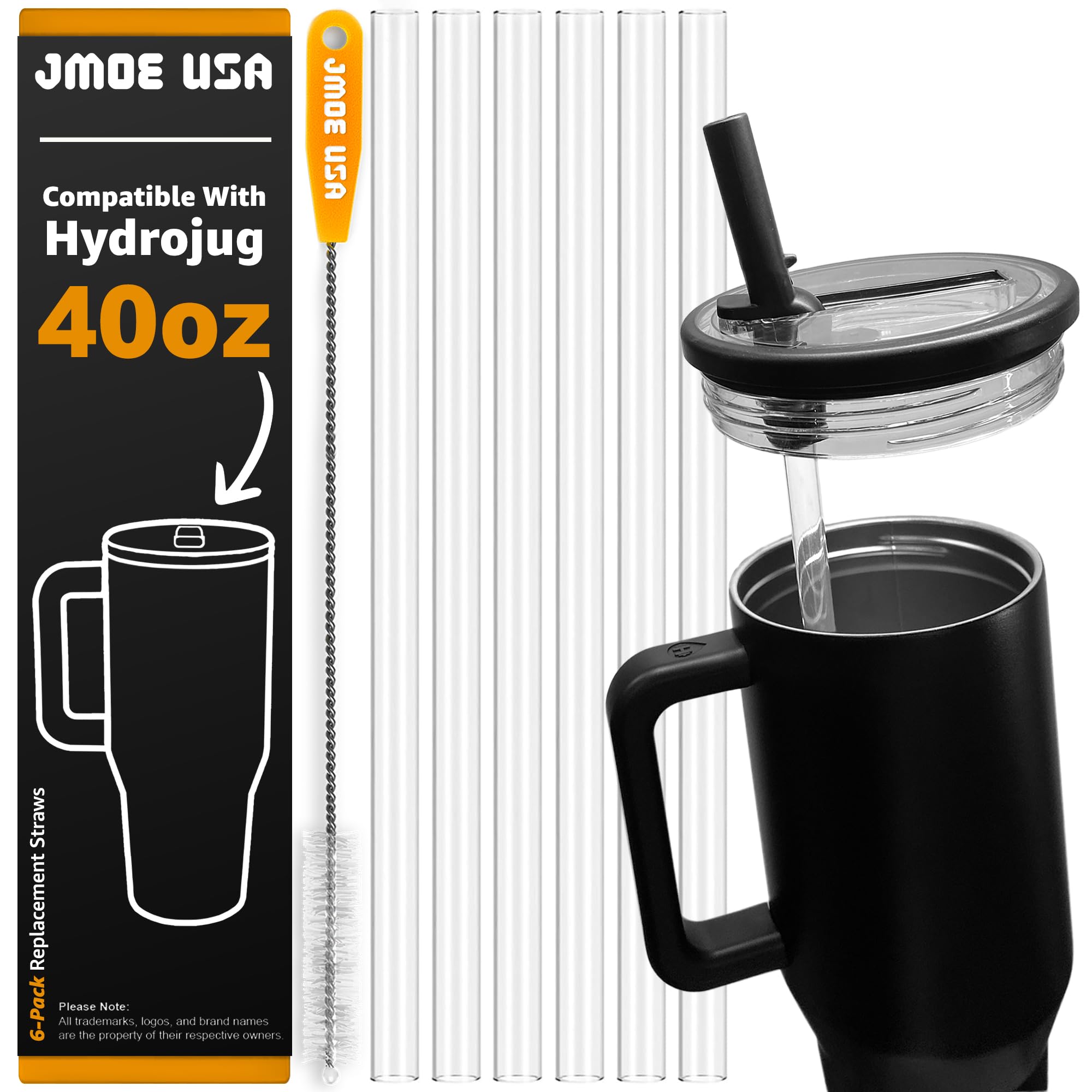 Amazon.com: Jmoe USA 40oz Straws For Hydrojug Traveler Tumbler