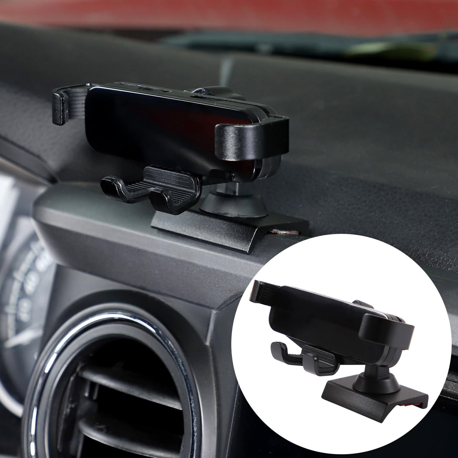 HAPPYHORSE Car Phone Mount Compatible with Toyo@ Tacoma 2016-2023 Central Control Navigation Screen Phone Holder Phone Mount Mount with Self-Adhesive Base Accessories (Style B (Kind B))