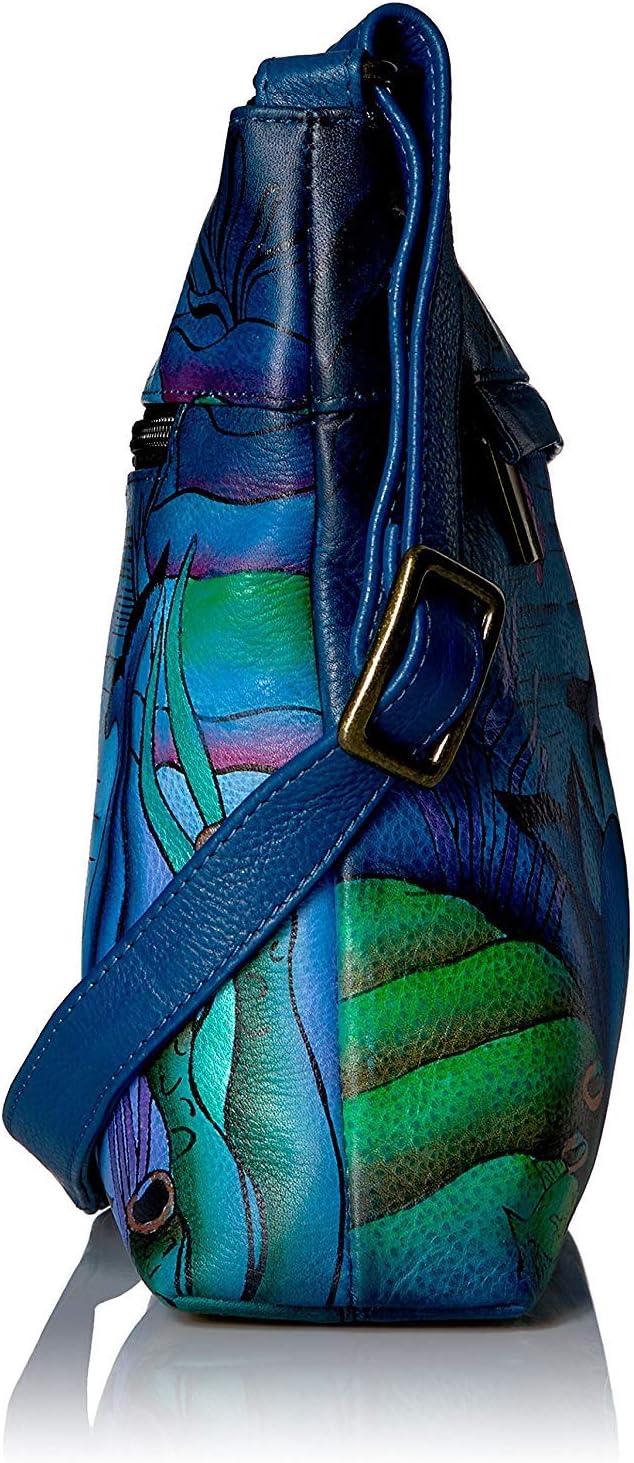 Anna by Anuschka Women's Genuine Leather Medium Crossbody with External Zipper Pocket - Image 4