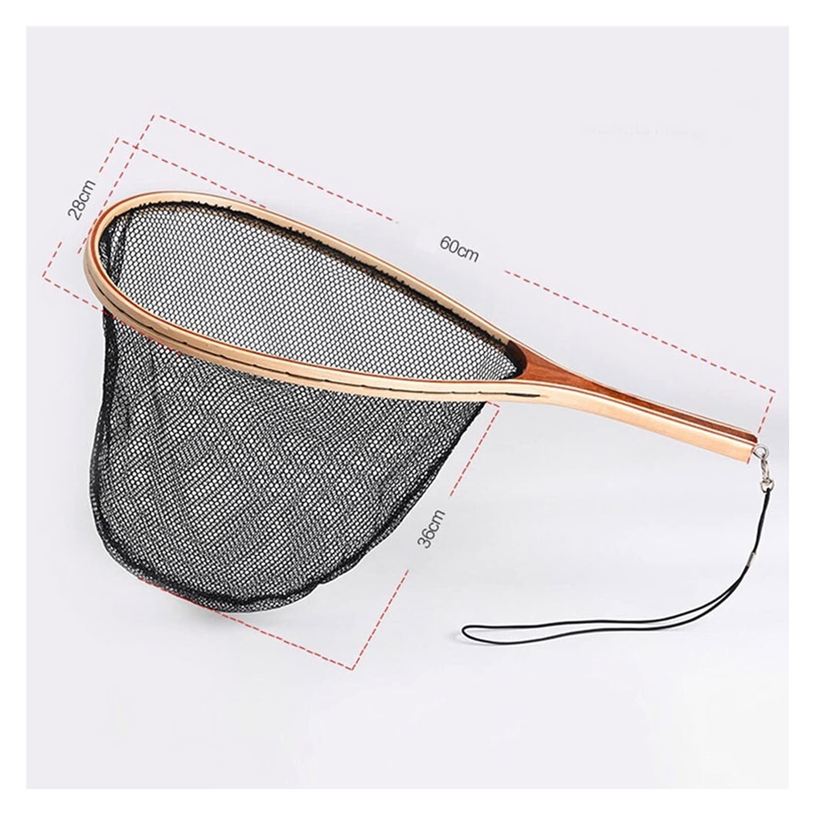 Amazon.com: Fish Net Fly Fishing Landing Net Wooden Handle Rubber/Nylon  Landing Handle Trout Mesh Fish Catch Release Scoop Fishing Tool Dip Net  (Color : Nylon) : Sports & Outdoors