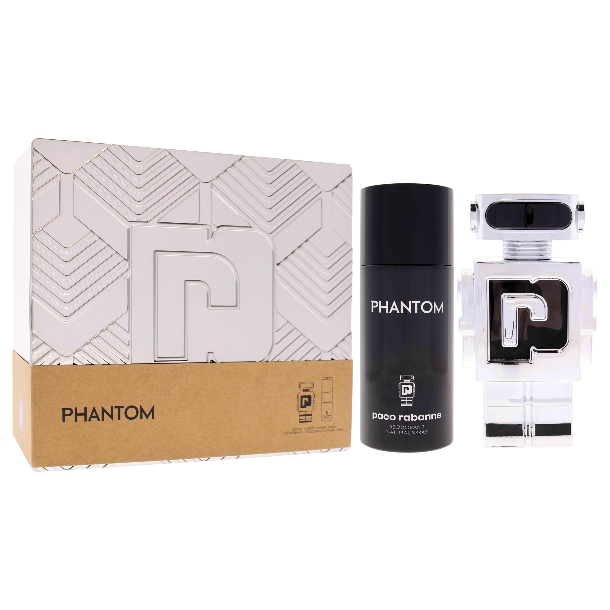 Paco Rabanne Phantom Giftset: Eau de Toilette Spray 100ml & Deodorant Spray 150ml