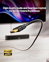 Vista 7 de ULTIMEA Barra de sonido de 5.1 canales con Dolby Atmos, sistema de sonido envolvente para TV, barra de sonido para Smart TV y cine en casa, control