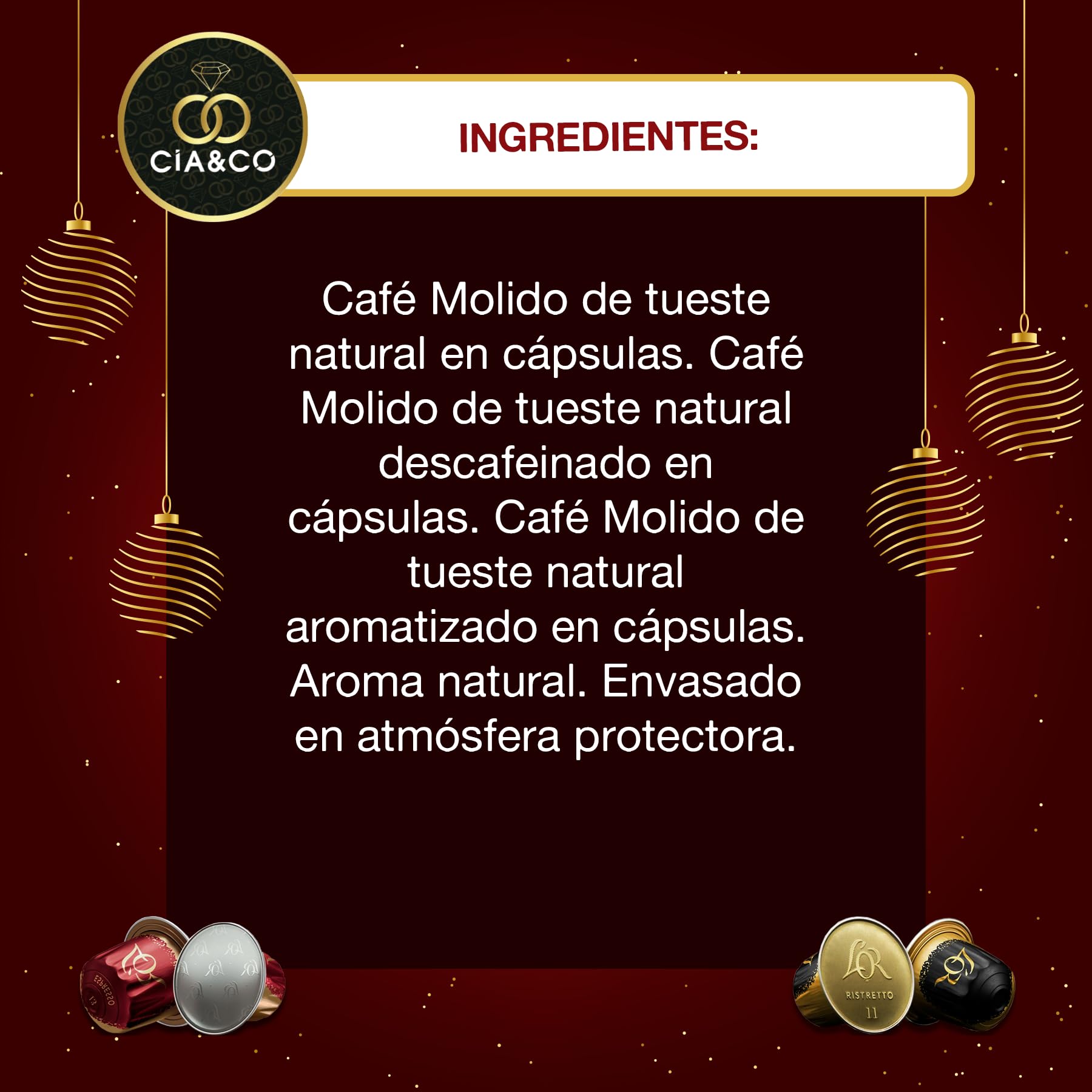 L’OR Espresso Calendario de Adviento 2025 24 Cápsulas Café Premium Compatibles Nespresso Edición Gourmet
