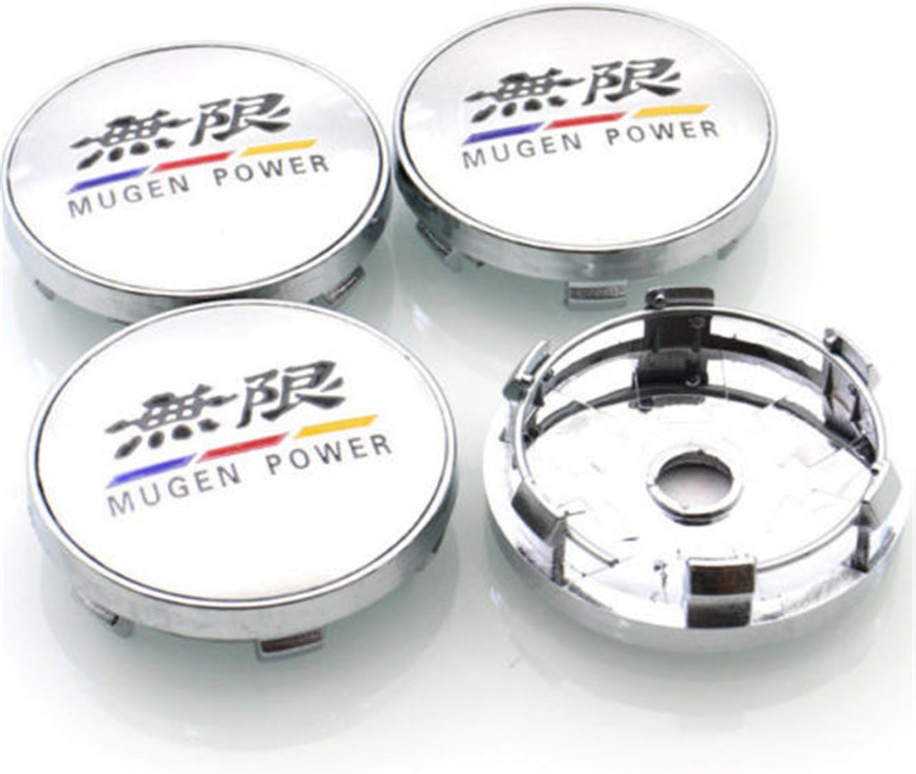 chuchu88 4pcs/lot 60mm for Accessorie Mugen Logo Auto Car Wheel Center Hub Caps
