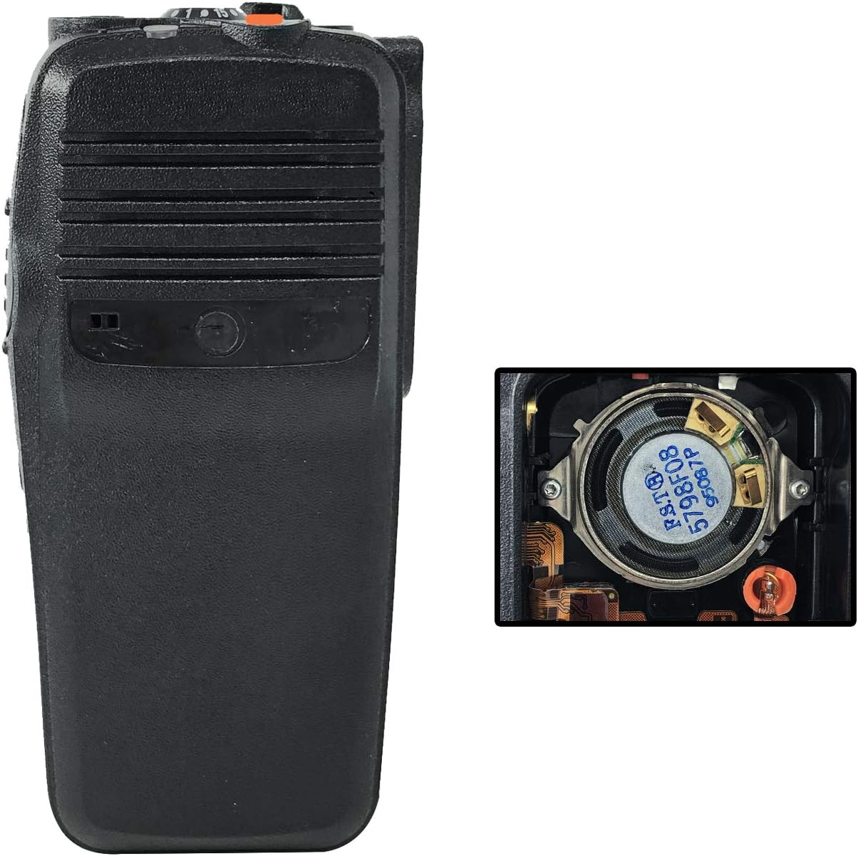 Amasu PMLN4922 XPR6350 Black Housing Case Front Cover Replacement Compatible with XPR6350 Two Way Radio