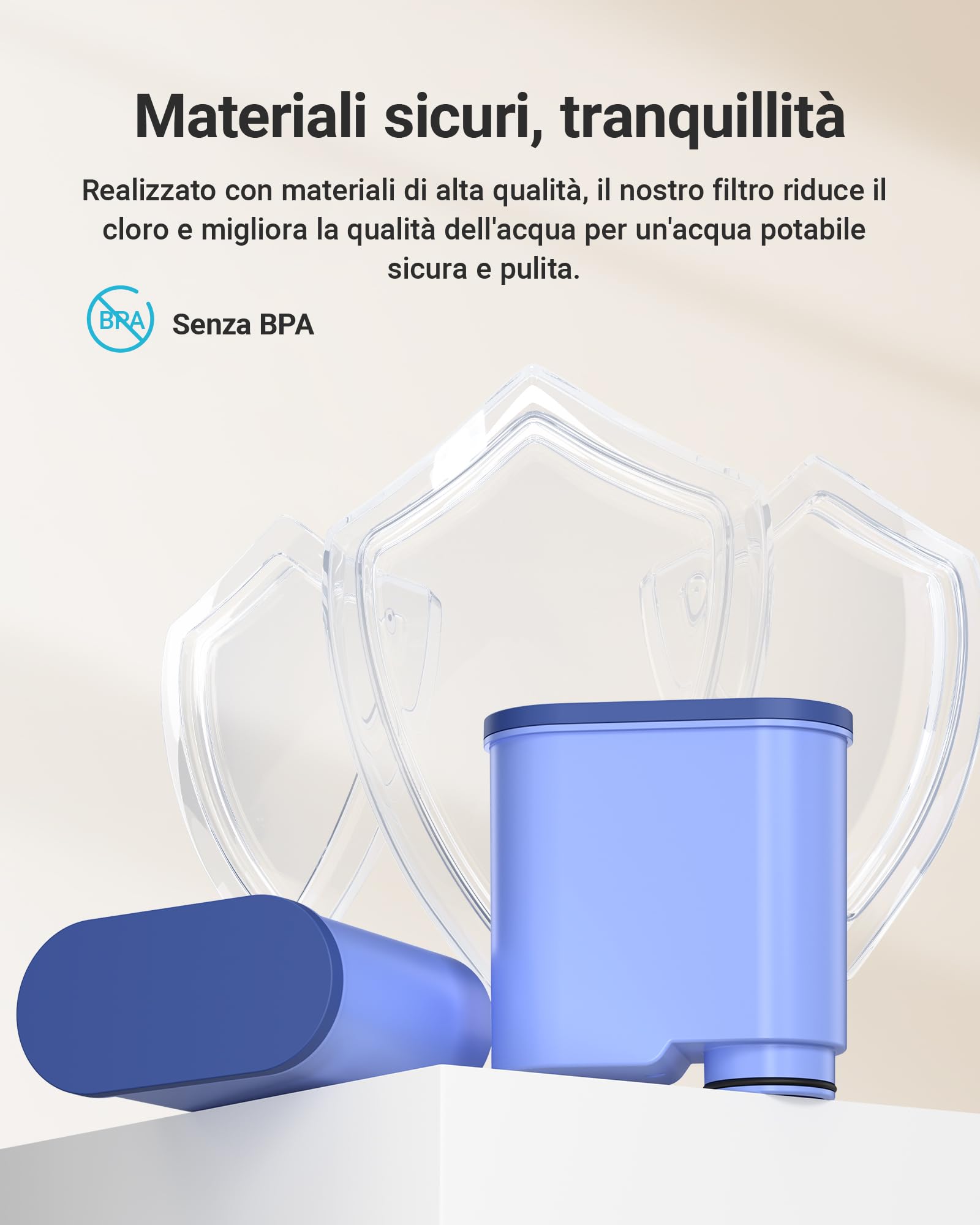 AQUA CREST Filtro acqua di Ricambio per Philips® AquaClean® CA6903/10 CA6903/22, Compatibile con le Macchine da Caffè Automatiche Saeco® Philips® (4)