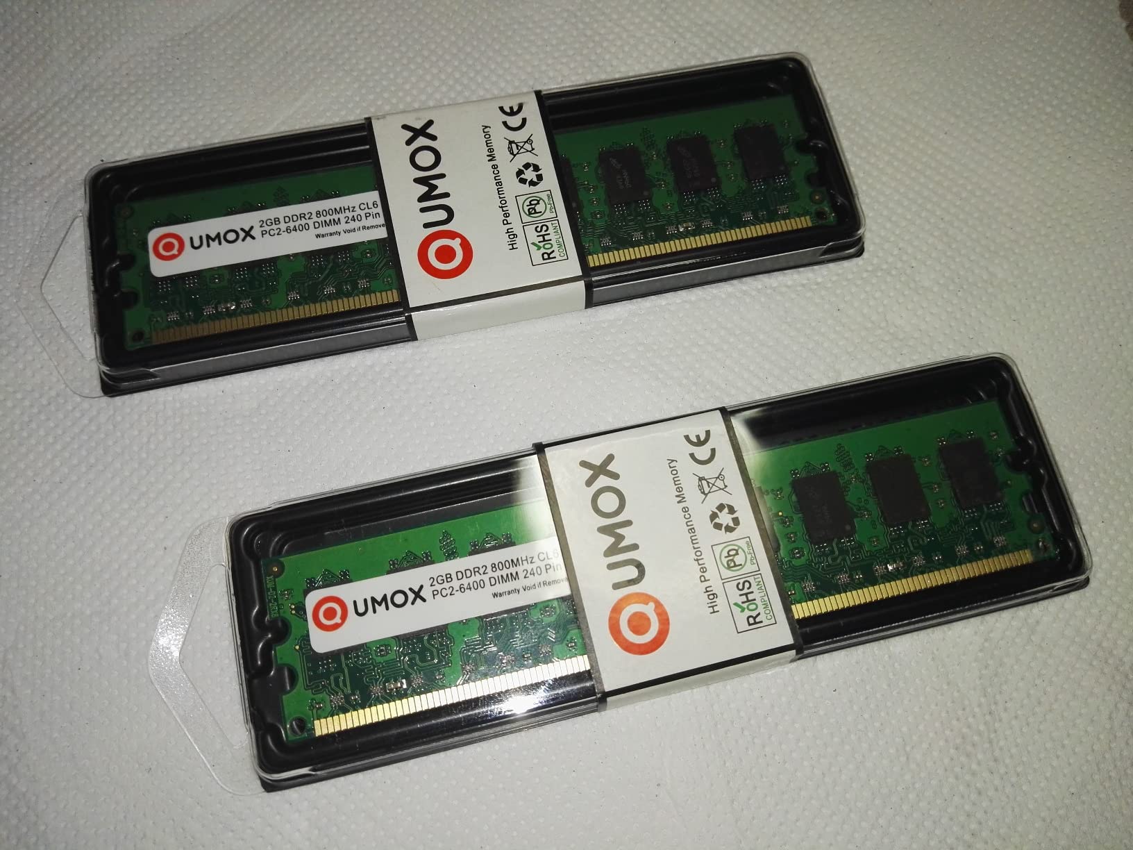 Utilizzate per migliorare la Stabilità/Memoria RAM di un Vecchio HP Desktop. Dettagli sconosciuti