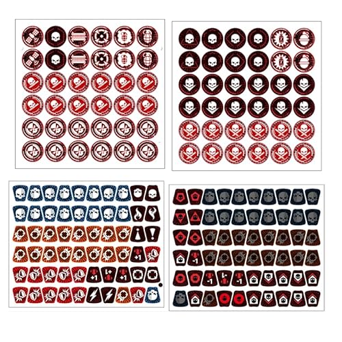 MGHY Kill Team Token, Battle Command, Covert Command, Game Board, Tabletop Game Accessories -96 Pieces