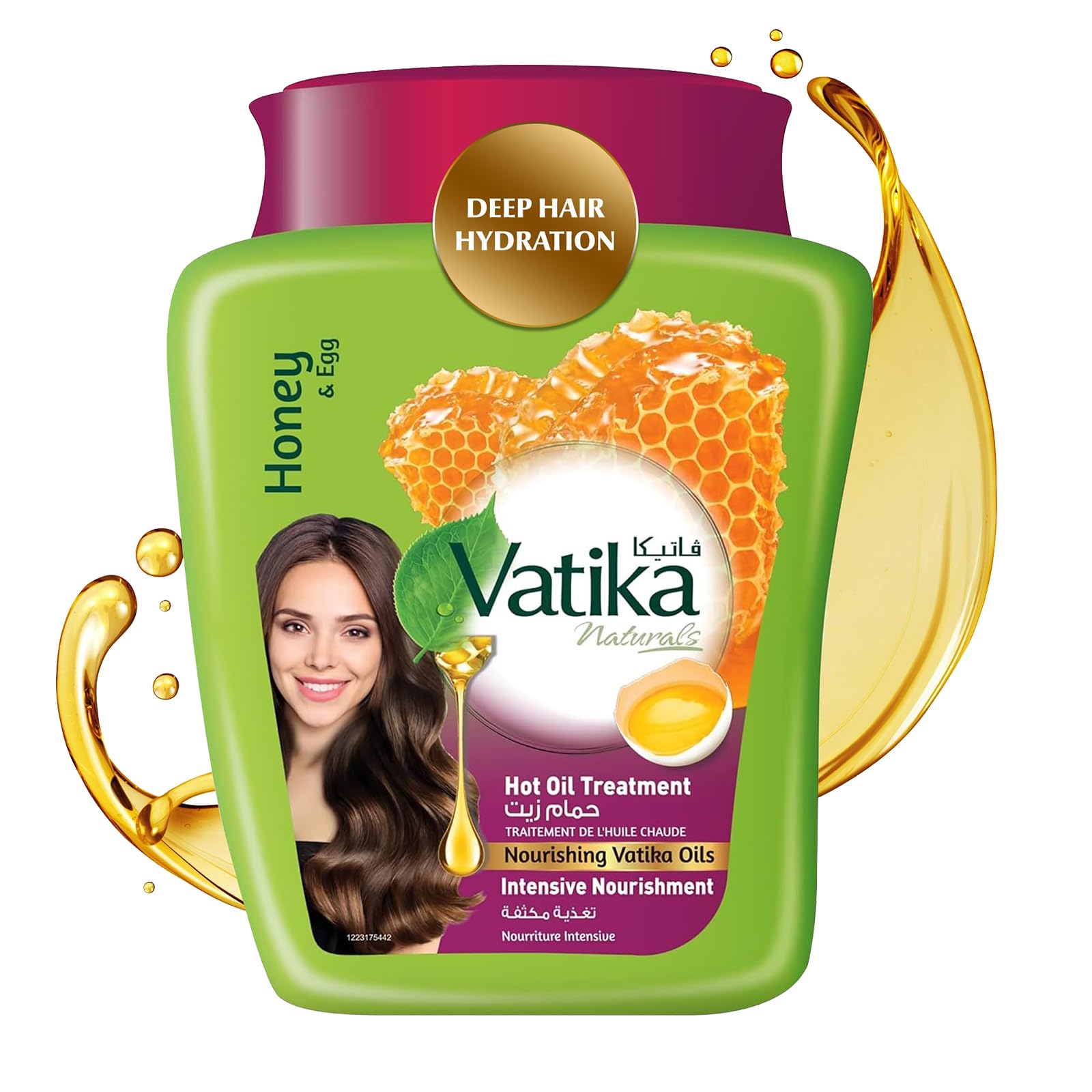 Vatika Naturals Intensive Nourishment Hammam Zaith Hot Oil Treatment 1kg | Hair Mask Infused with Honey & Egg | For Deep Hydration & Moisturization