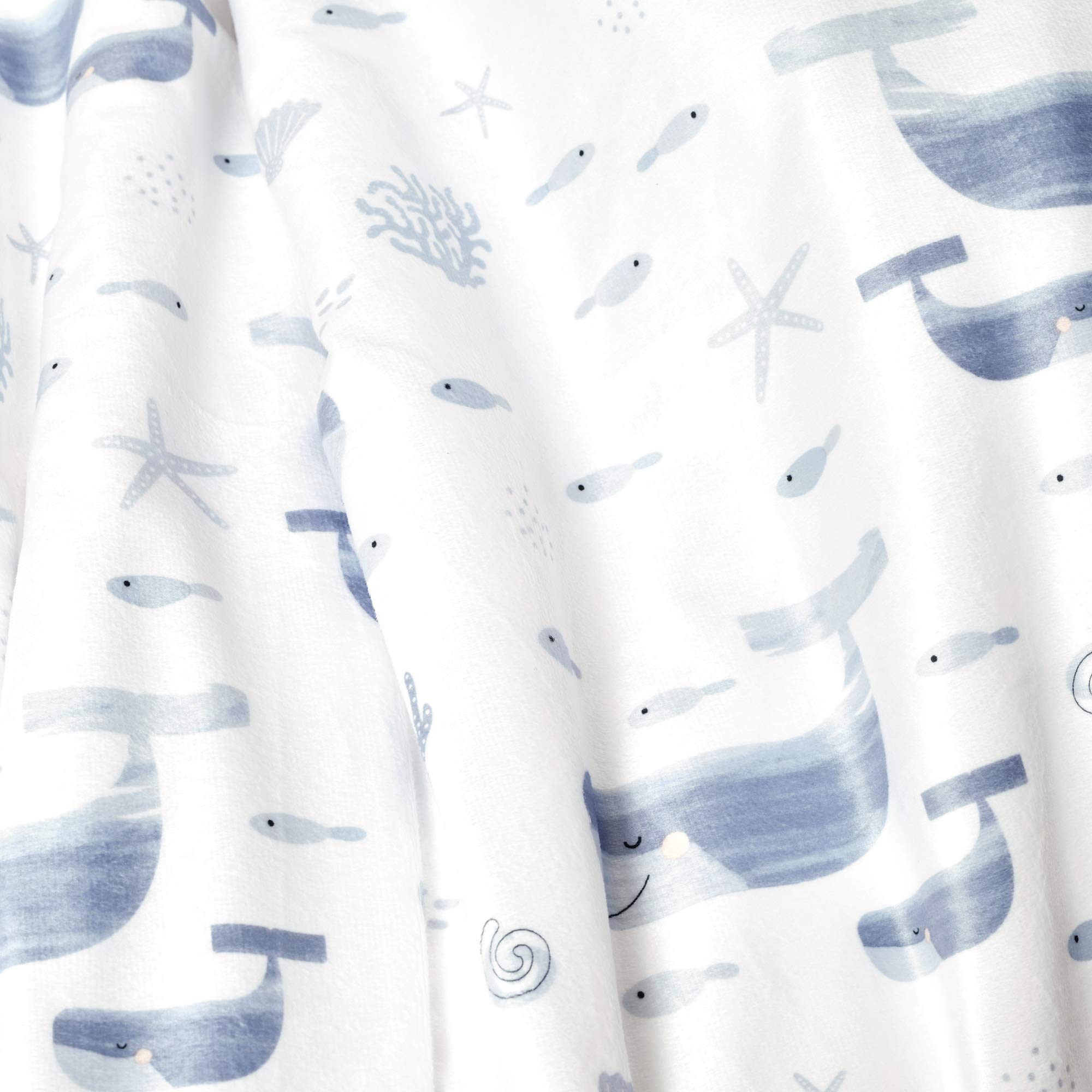 Lush Decor Manta Sherpa Baby Seaside, Azul, 30 x 40 Pulgadas