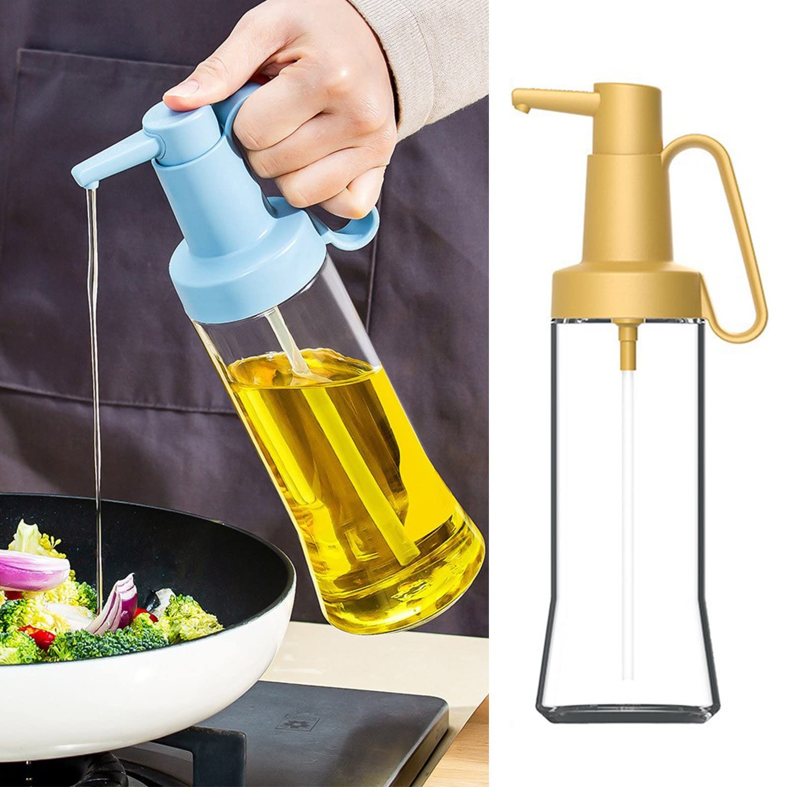 Hot Butter for Popcorn Oil Sprayer For Cooking Olive Oil Sprayer 500ml 16.9 OZ Olive Oil Spray Bottle Olive Oil Spray For BBQ Kitchen Baking Roasting Gift 3oz