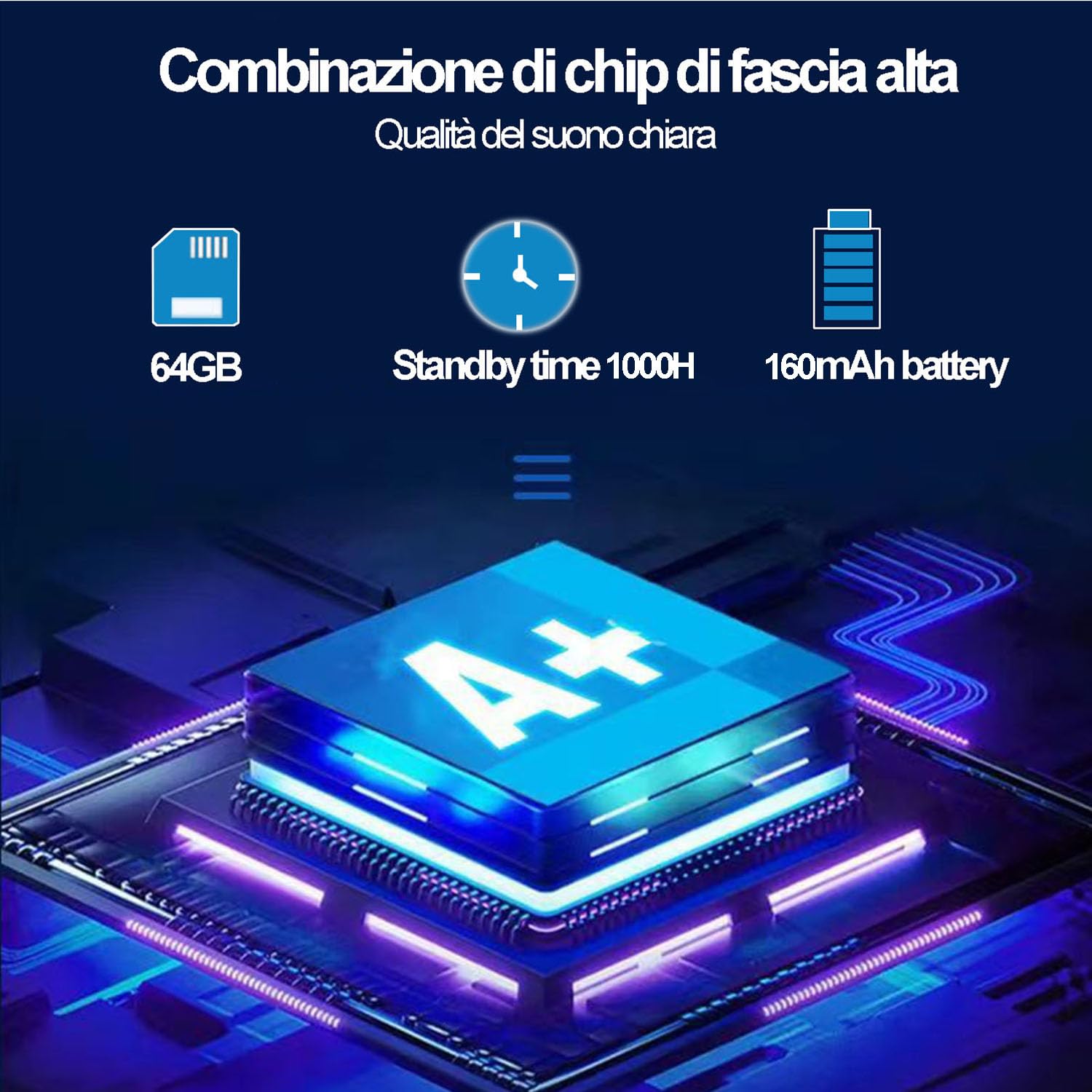 64GB Grabadora de Voz Digital USB, Grabadora Portátil Grabador de Audio por Voz con Batería Recargable para Reuniones, Entrevistas, Conferencias.