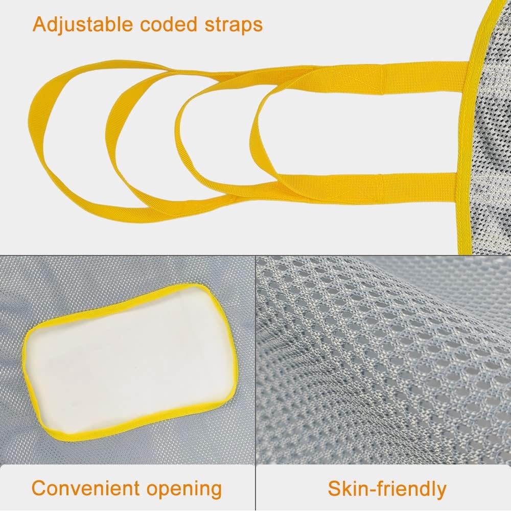 Patient Lift Slings, Full Body with Commode Lift Sling, Universal Transfer Sling for Patient Toileting, Mesh, XL