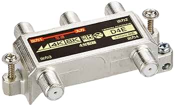 【日本アンテナ製】D4E 4分配器 ×5個 3.2GHz対応 2分配器 D2E: テレビ受信用機器 | 日本アンテナ│ 日