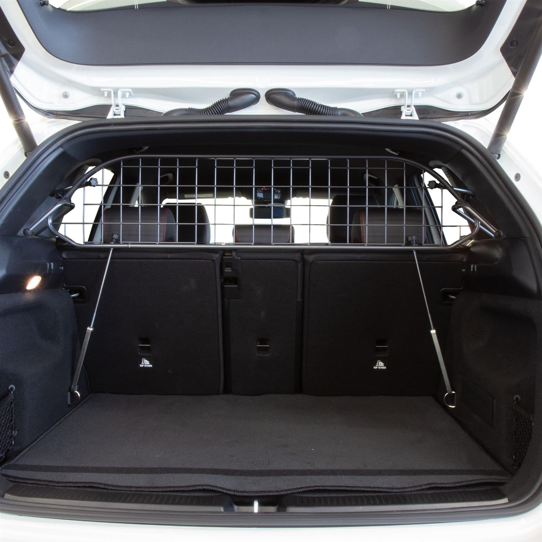 Travall Hundegitter für Mercedes-Benz B-Class 2018+, fahrzeugspezifisches Trenngitter für den Kofferraum aus Stahl, passgenau für sicheren Hundetransport