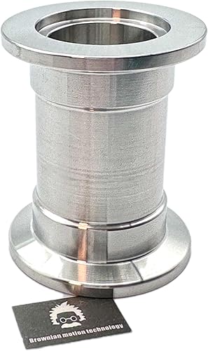 bmotiontech KF25 - Tubo recto con brida KF25 NW25, fabricado por CNC a partir de un bloque sólido, piezas sin soldadura, integridad de alto vacío