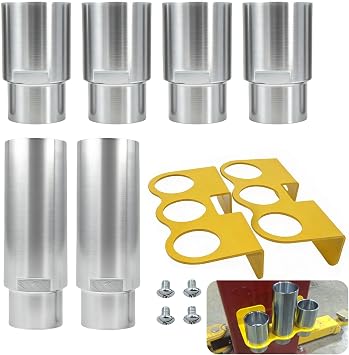 10315 Stack Truck Adapter Kit Compatible with Challenger Lift CL9 CL10 E10 VS10 X10 SA10x, For 10K/12K Two Post and Inground Car and Truck Lifts, 4 3" & 2 6" stack adapters with Organizer