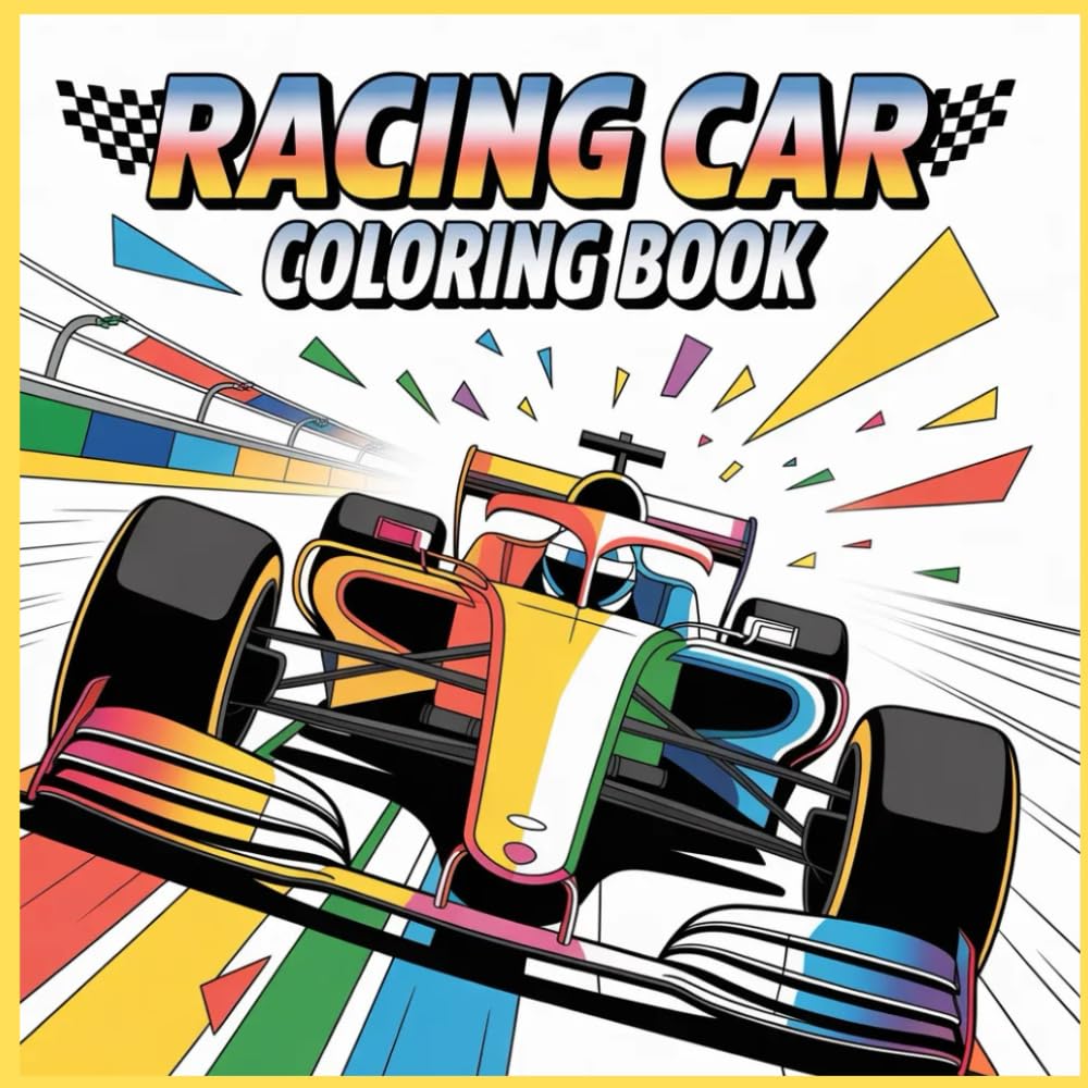 Rally Racing Colorful Speed: Coloring Book, A Coloring Book For Children